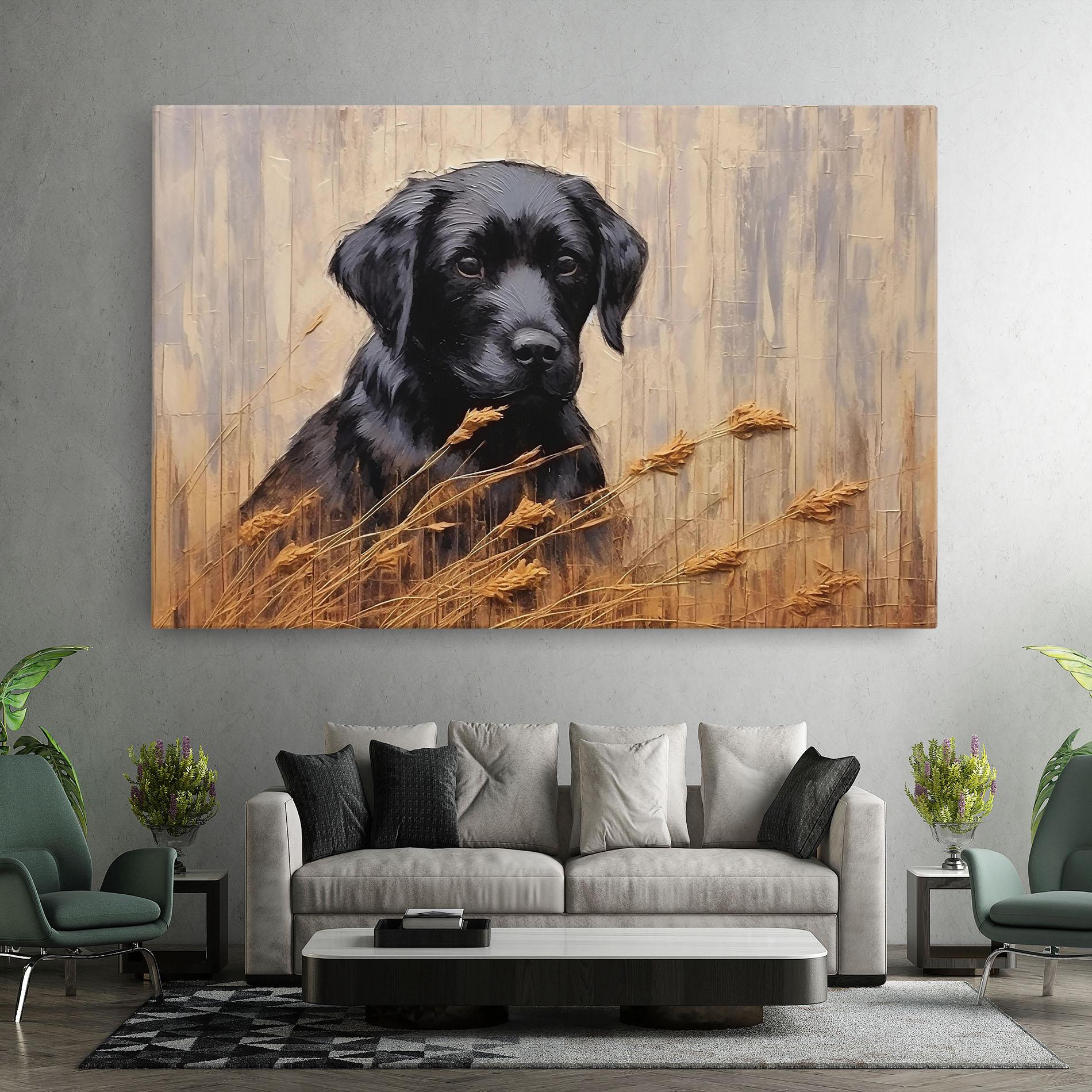 Tablou Canvas Black Dog Art mockup 7