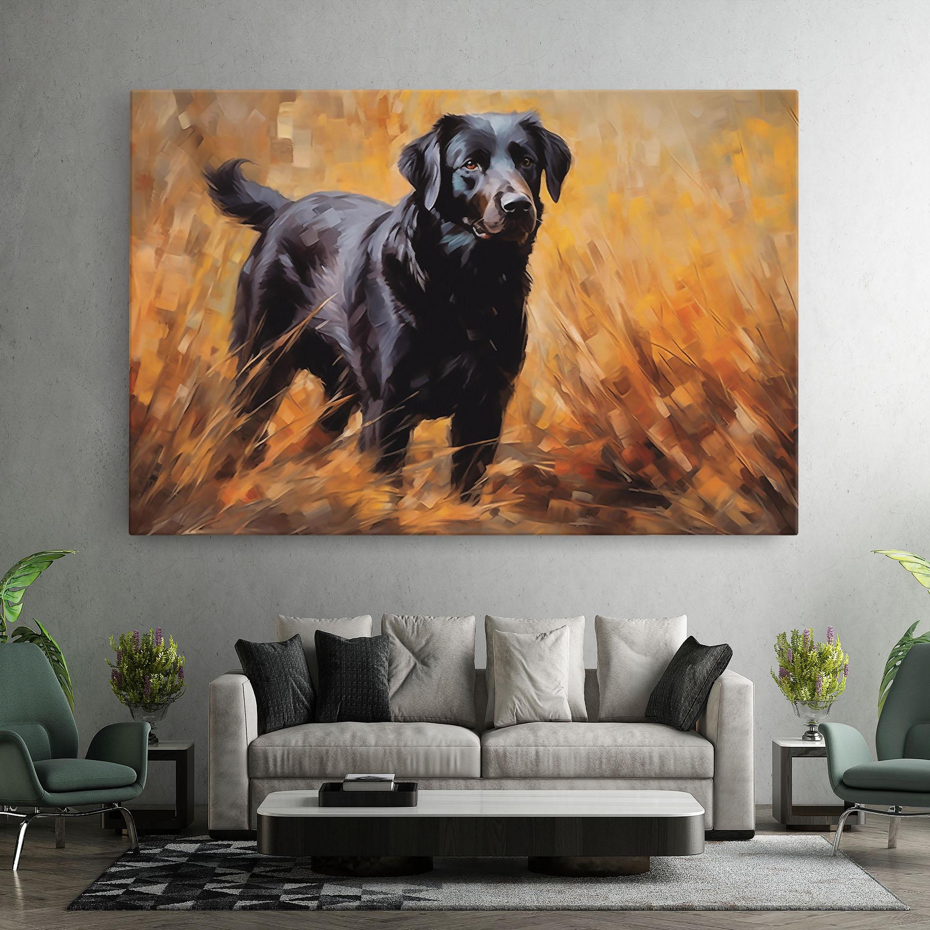 Tablou Canvas Black Pretty Dog mockup 7