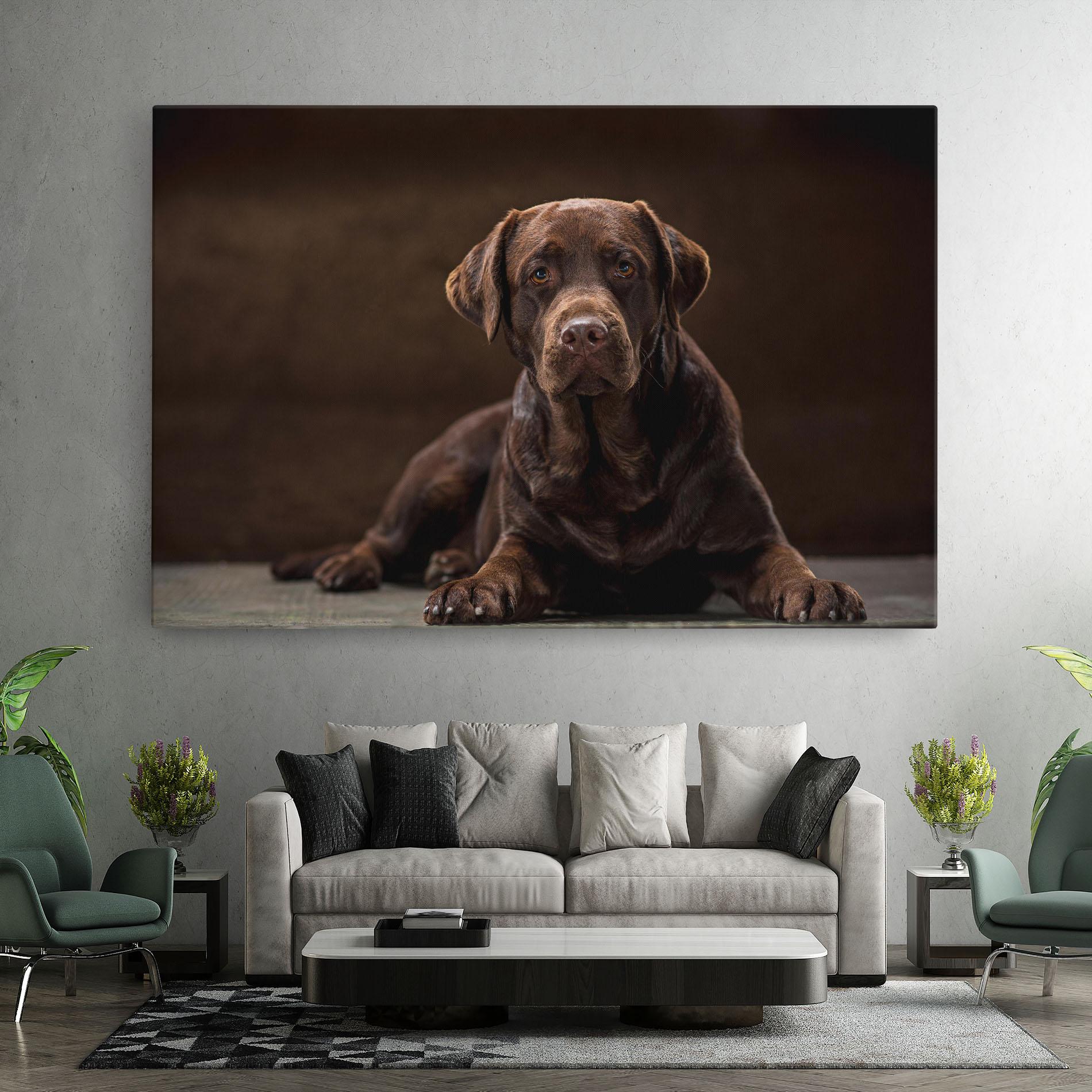 Tablou Canvas Cute Brown Labrador mockup 7