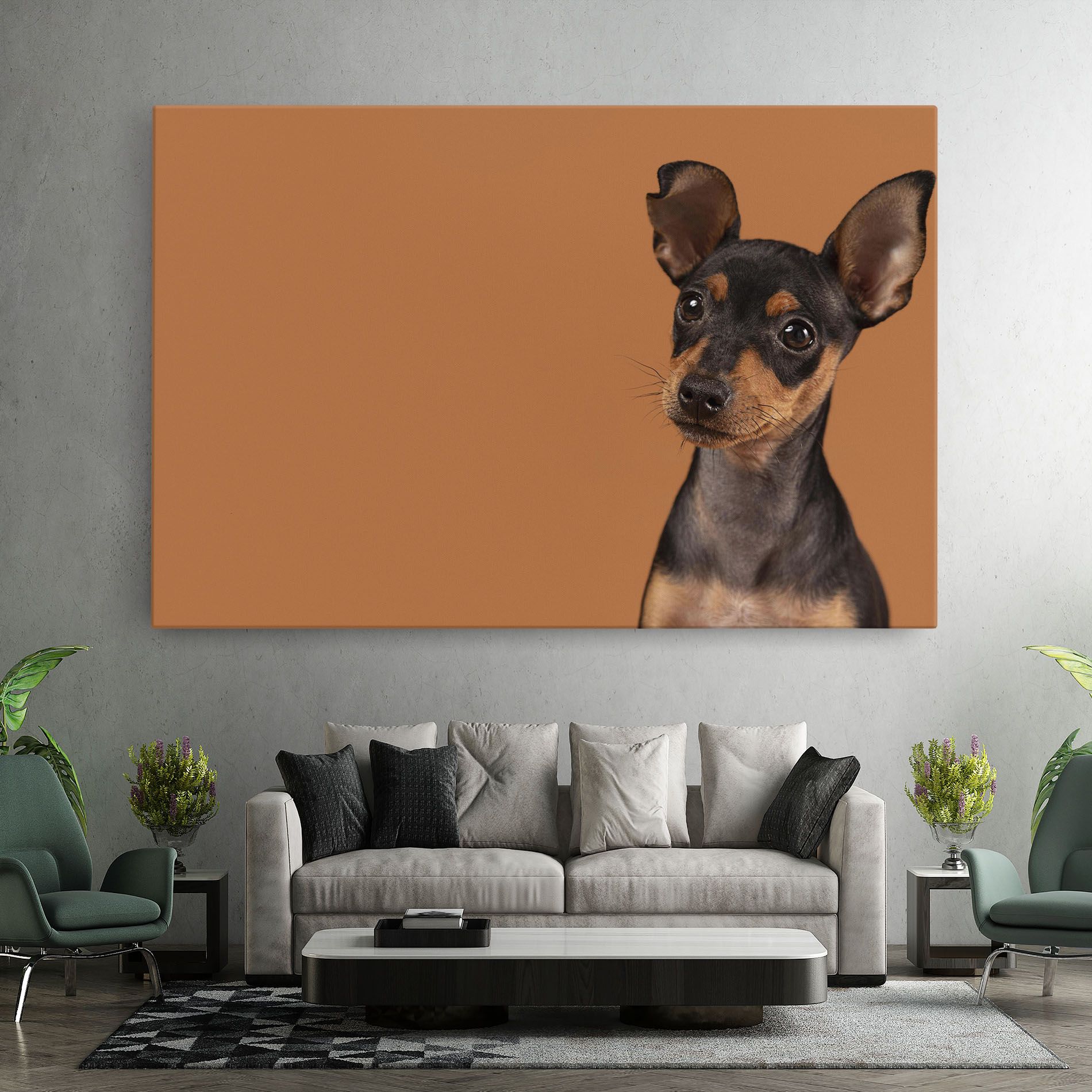 Cute Dog Portrait mockup 7