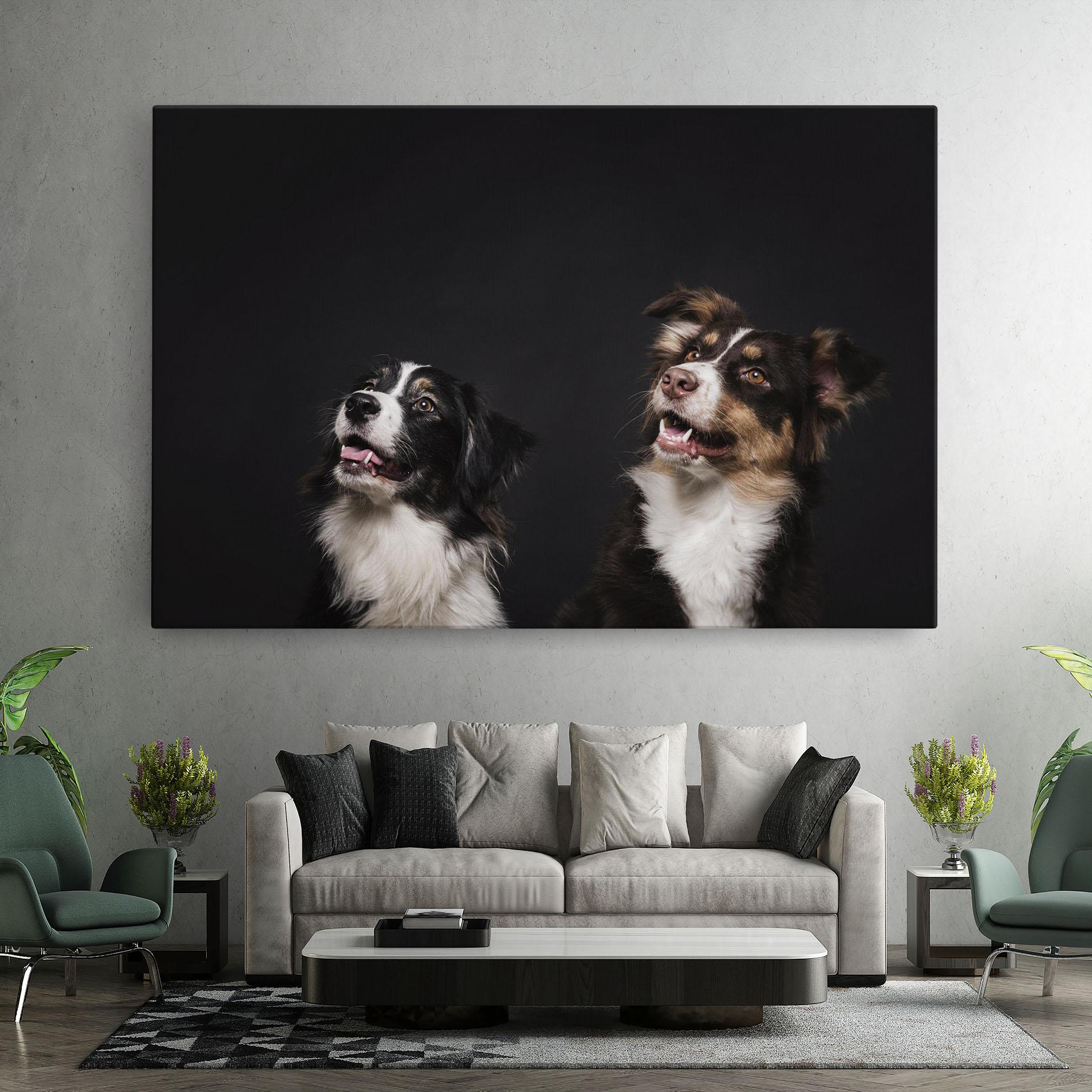 Tablou Canvas Cute Dogs Standing mockup 7