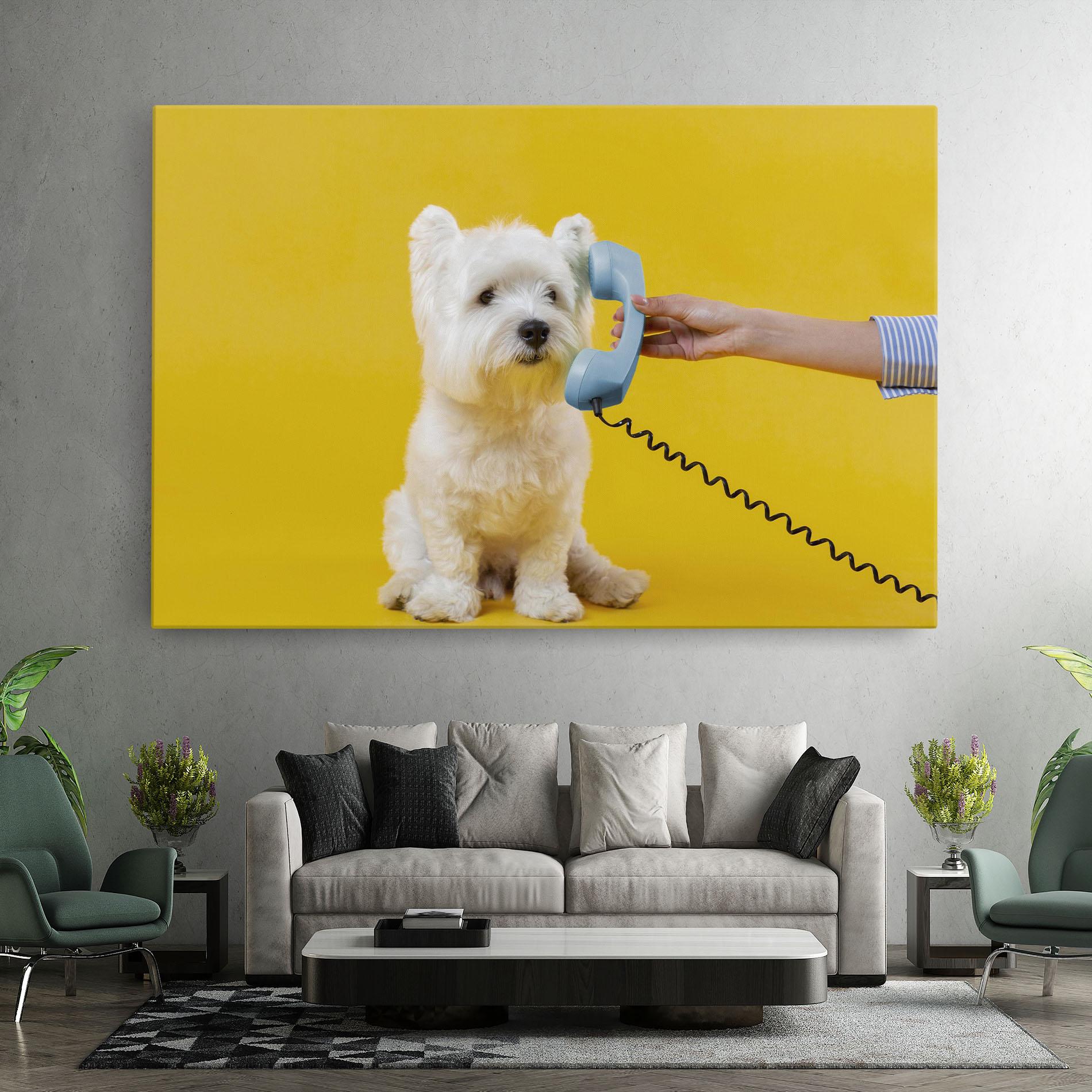 Tablou Canvas Cute Little Dog mockup 7