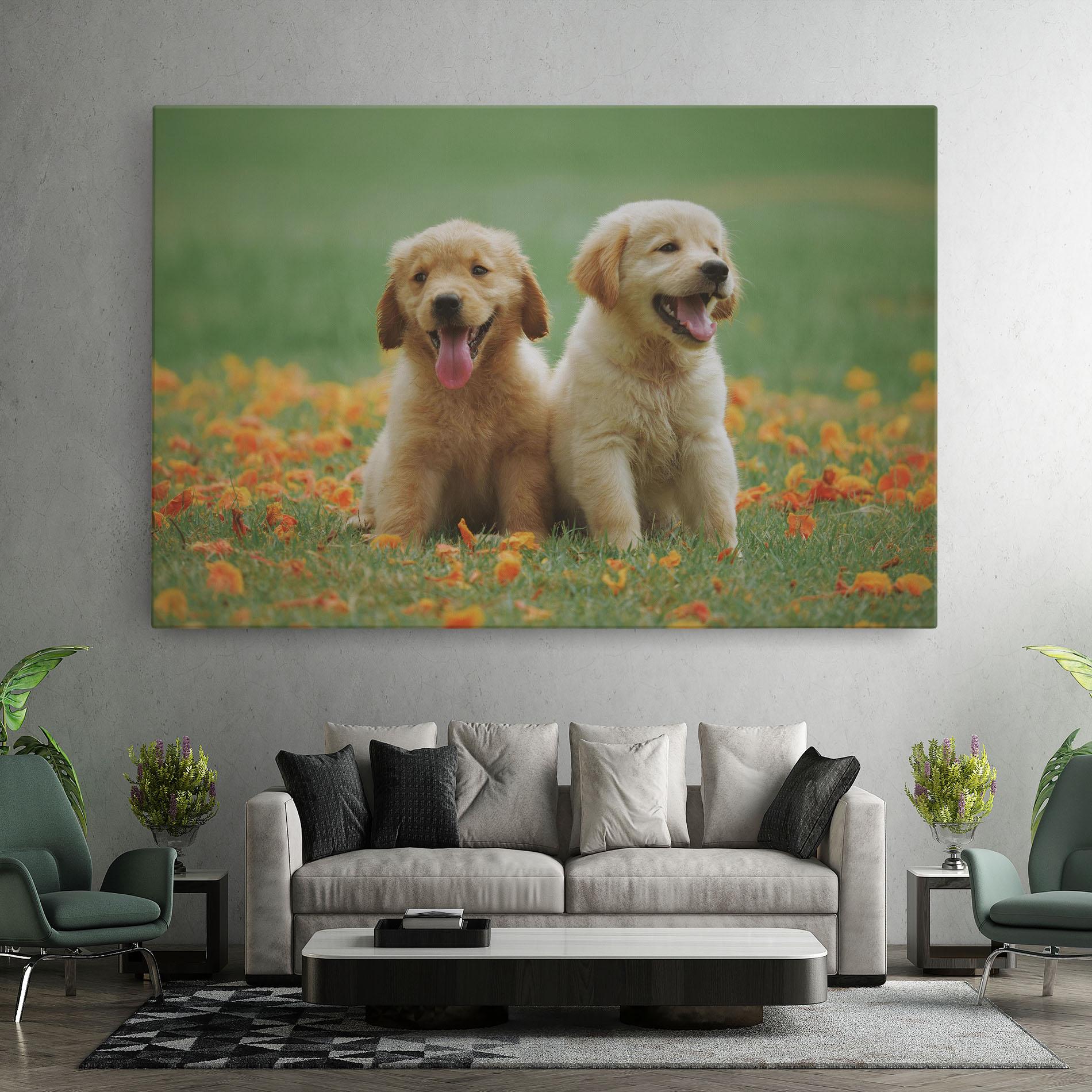 Tablou Canvas Happy Dogs mockup 7