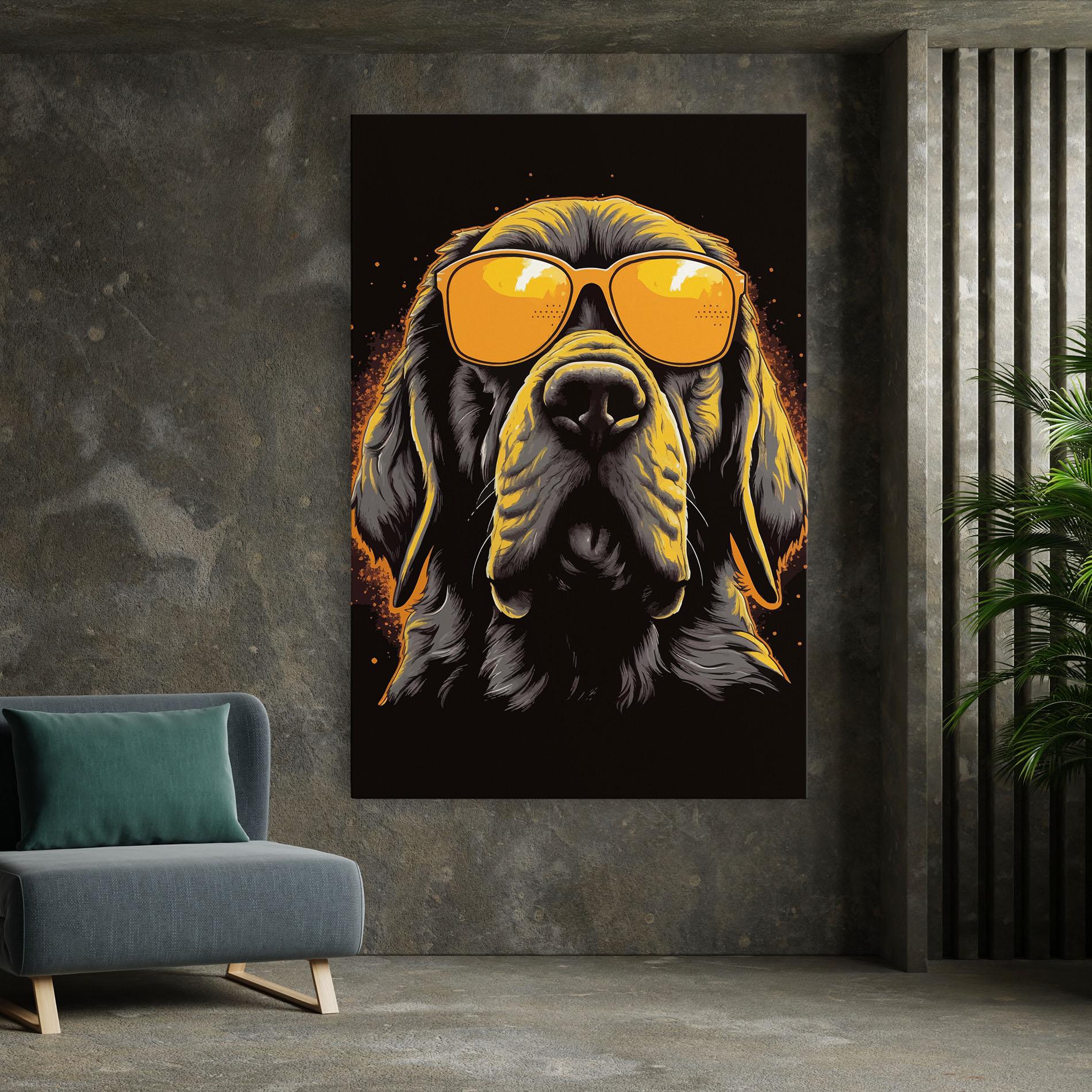 Tablou Canvas Coolest Dog mockup 7