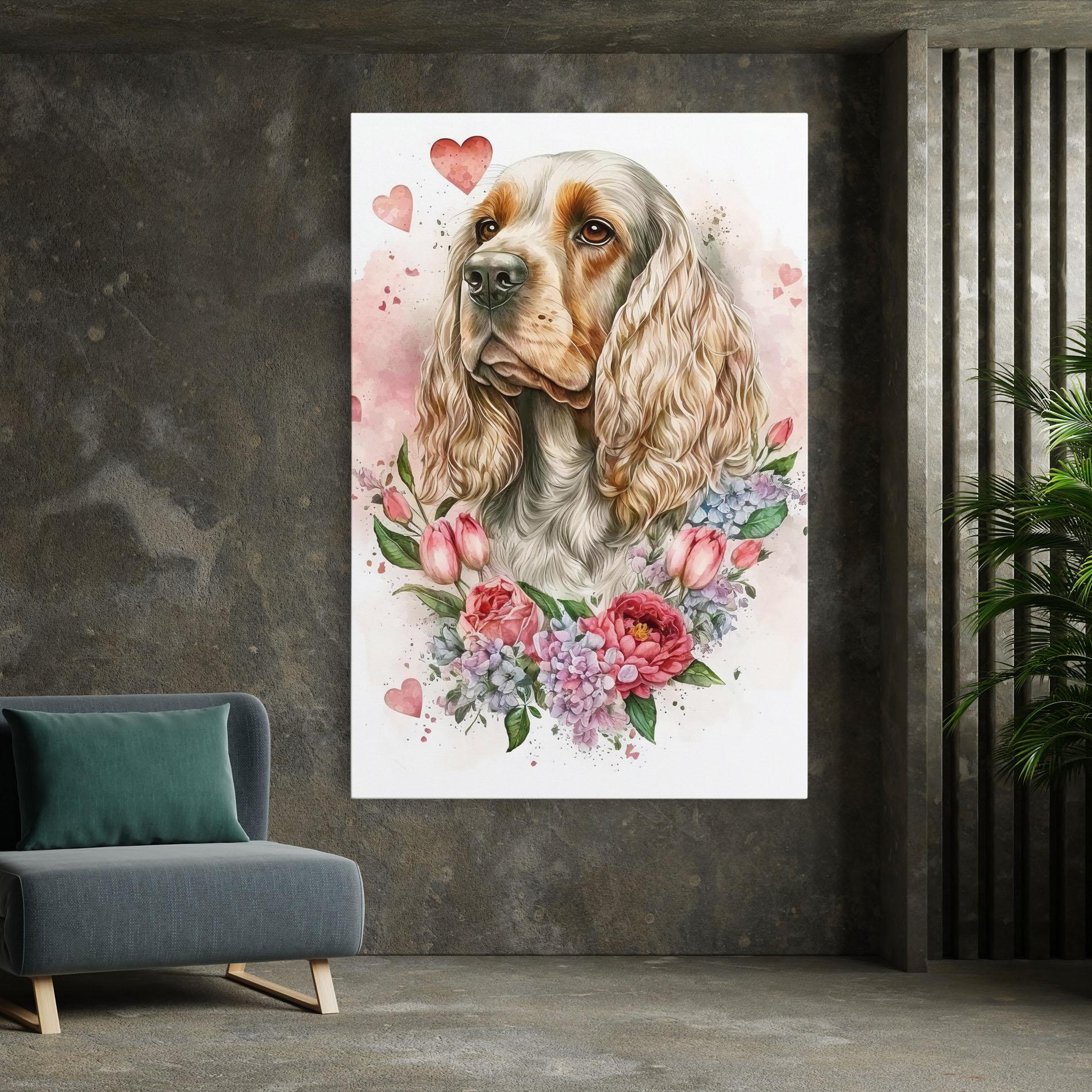 Tablou Canvas Cute Little Cocker mockup 7