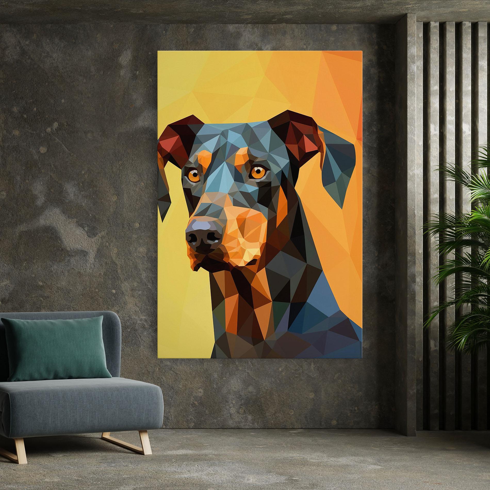 Tablou Canvas Digital Art Dog mockup 7