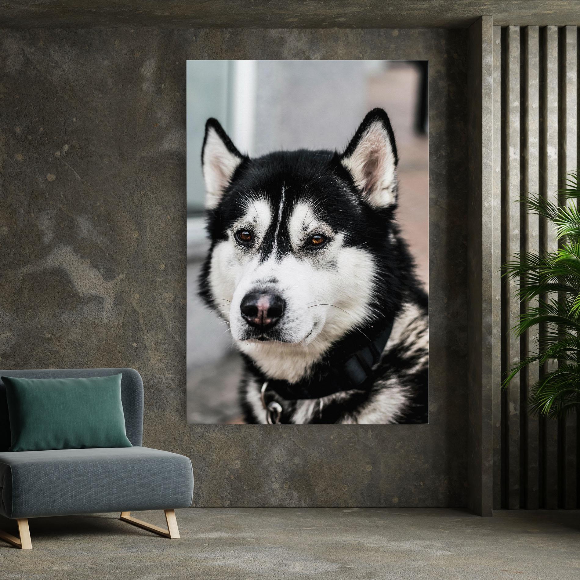 Tablou Canvas Husky Dog mockup 7