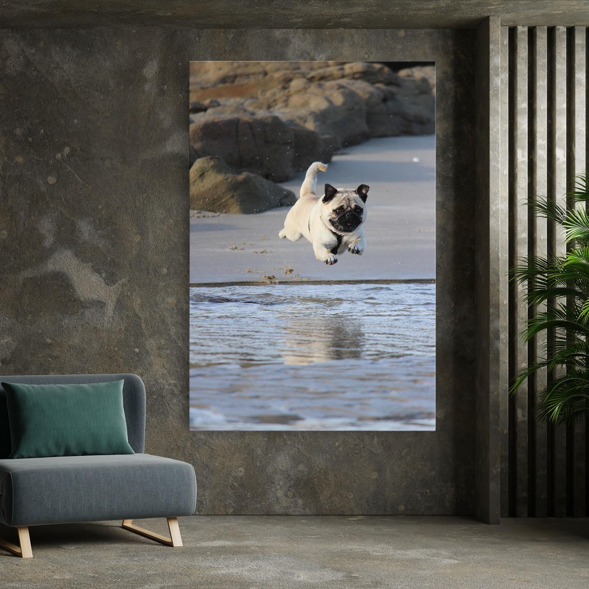 Tablou Canvas Water Pug mockup 7