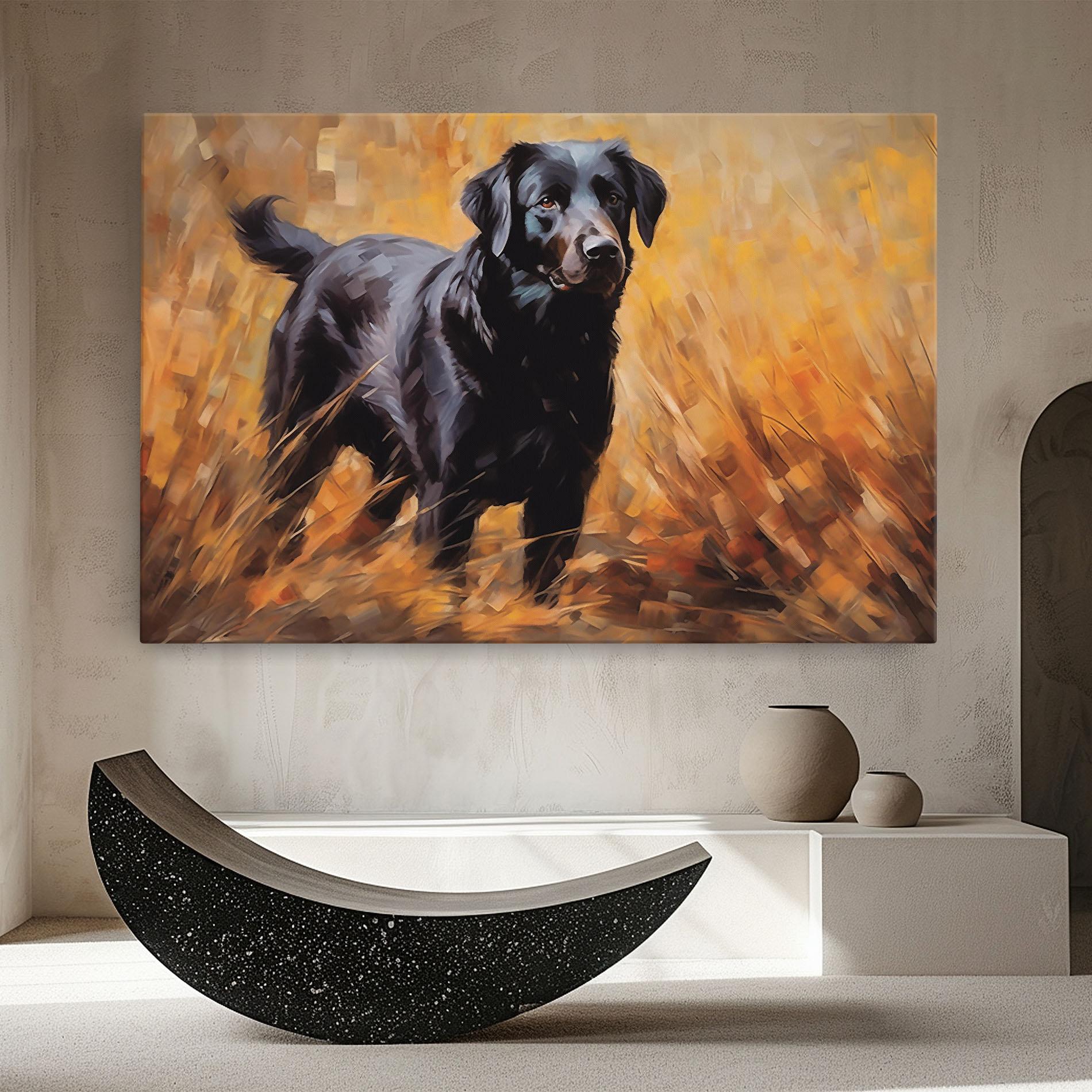 Tablou Canvas Black Pretty Dog mockup 8