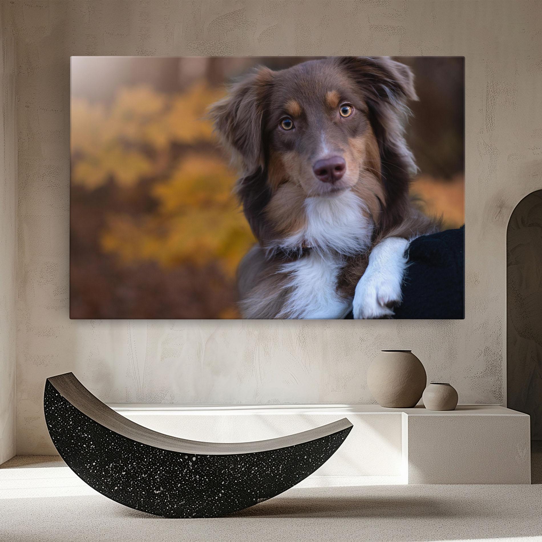 Tablou Canvas Coffee Brown Dog mockup 8