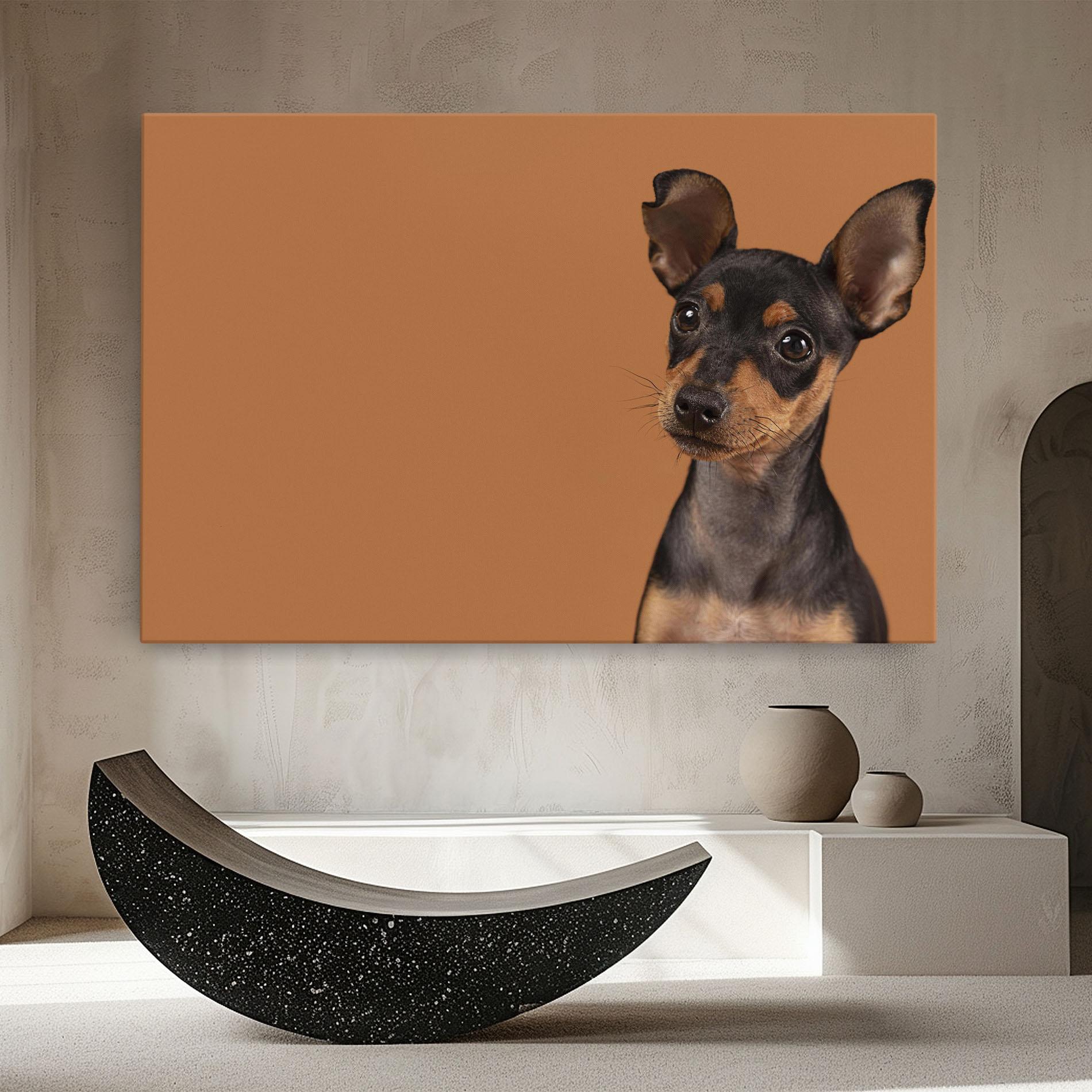 Tablou Canvas Cute Dog Portrait mockup 8