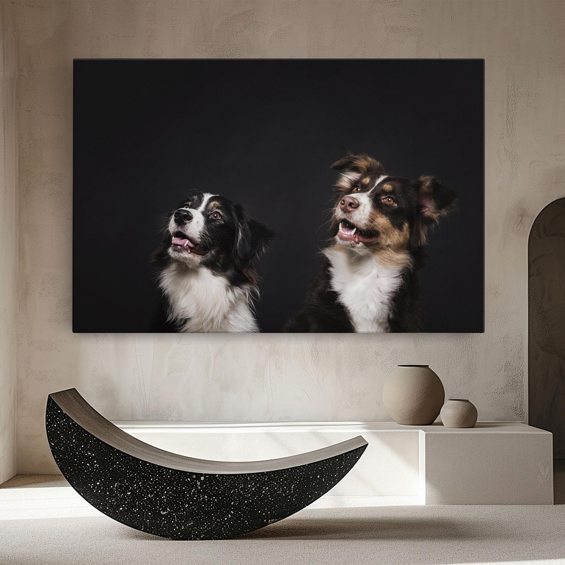 Tablou Canvas Cute Dogs Standing mockup 8