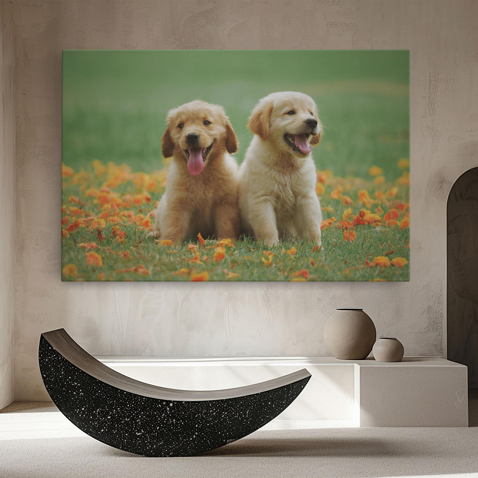 Tablou Canvas Happy Dogs mockup 8