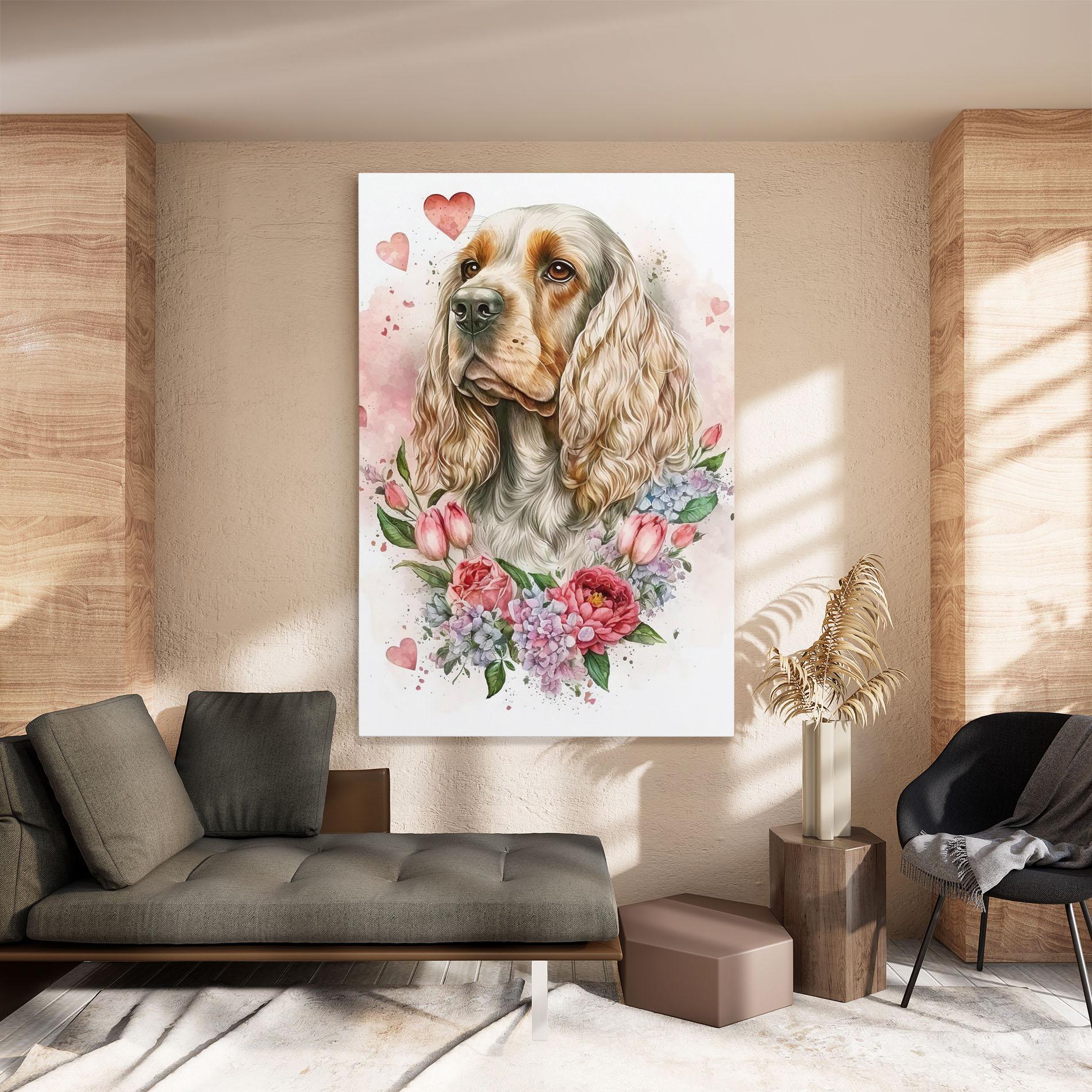 Tablou Canvas Cute Little Cocker mockup 8