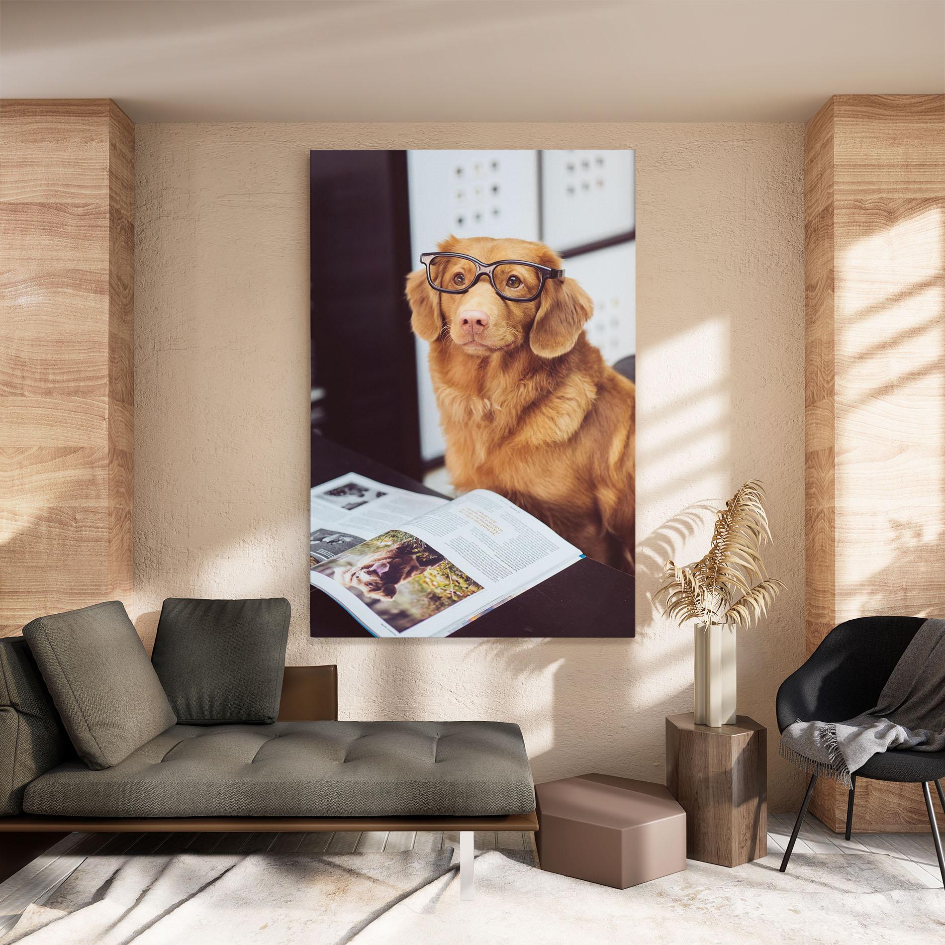 Tablou Canvas Learning Dog mockup 8