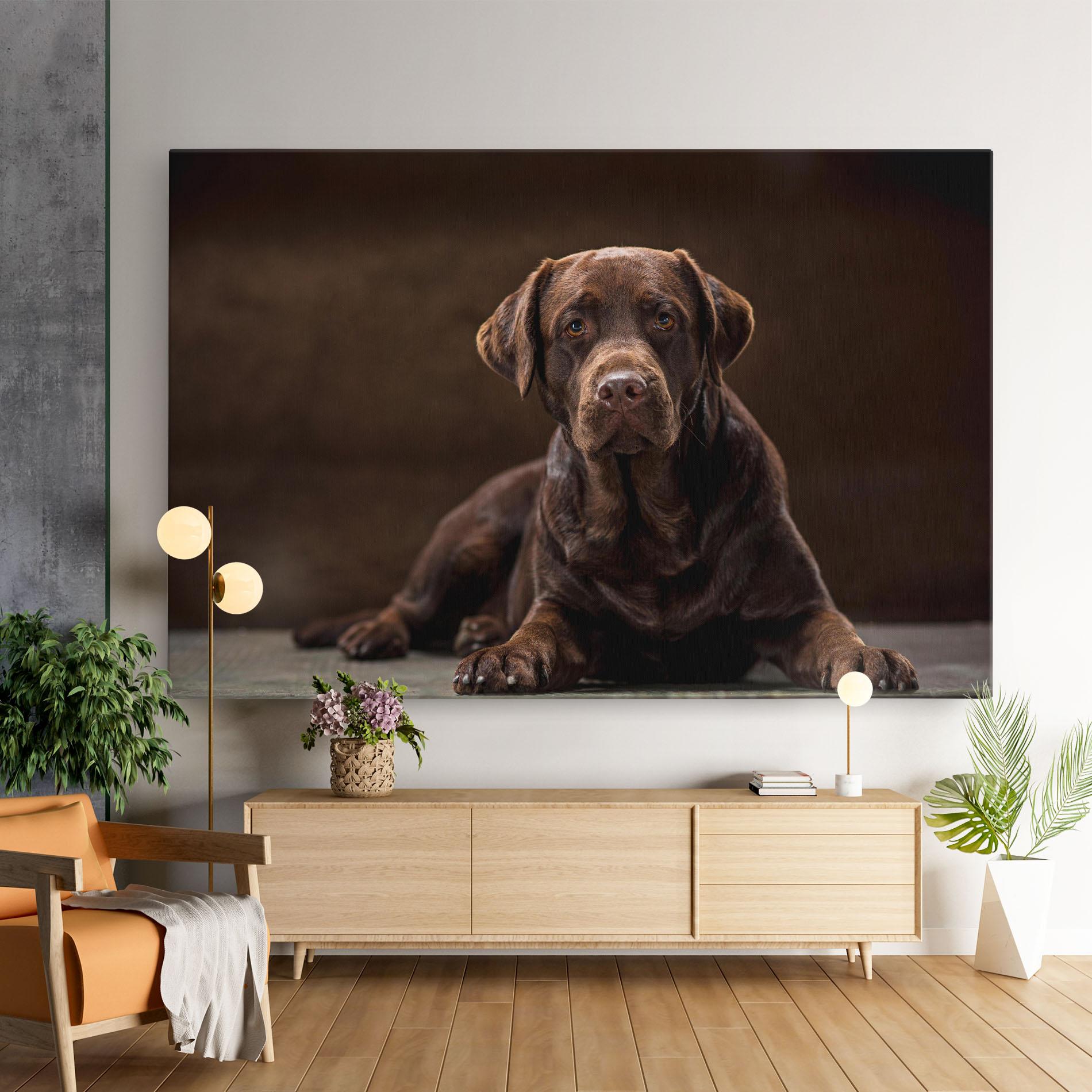 Tablou Canvas Cute Brown Labrador mockup 9