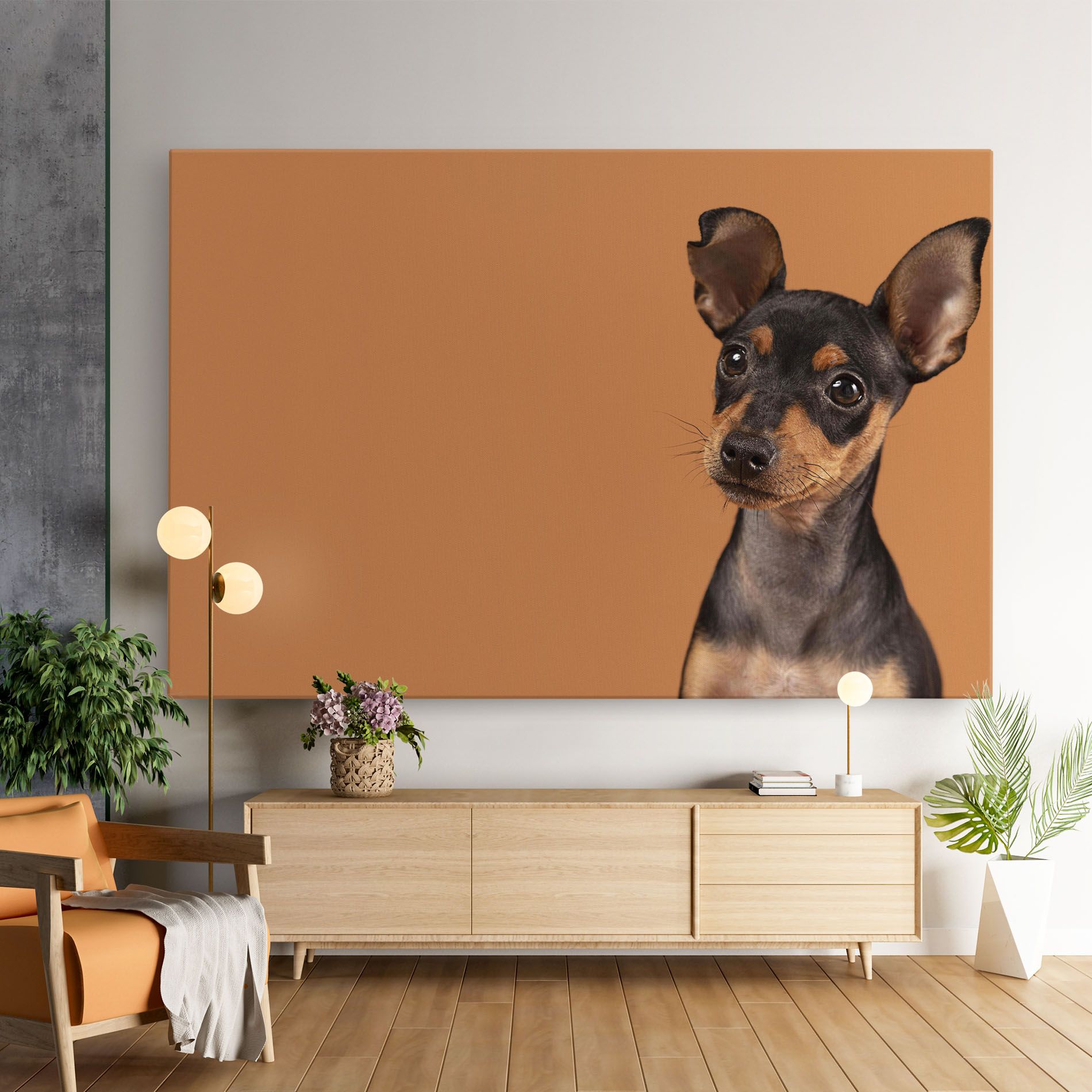 Cute Dog Portrait mockup 9