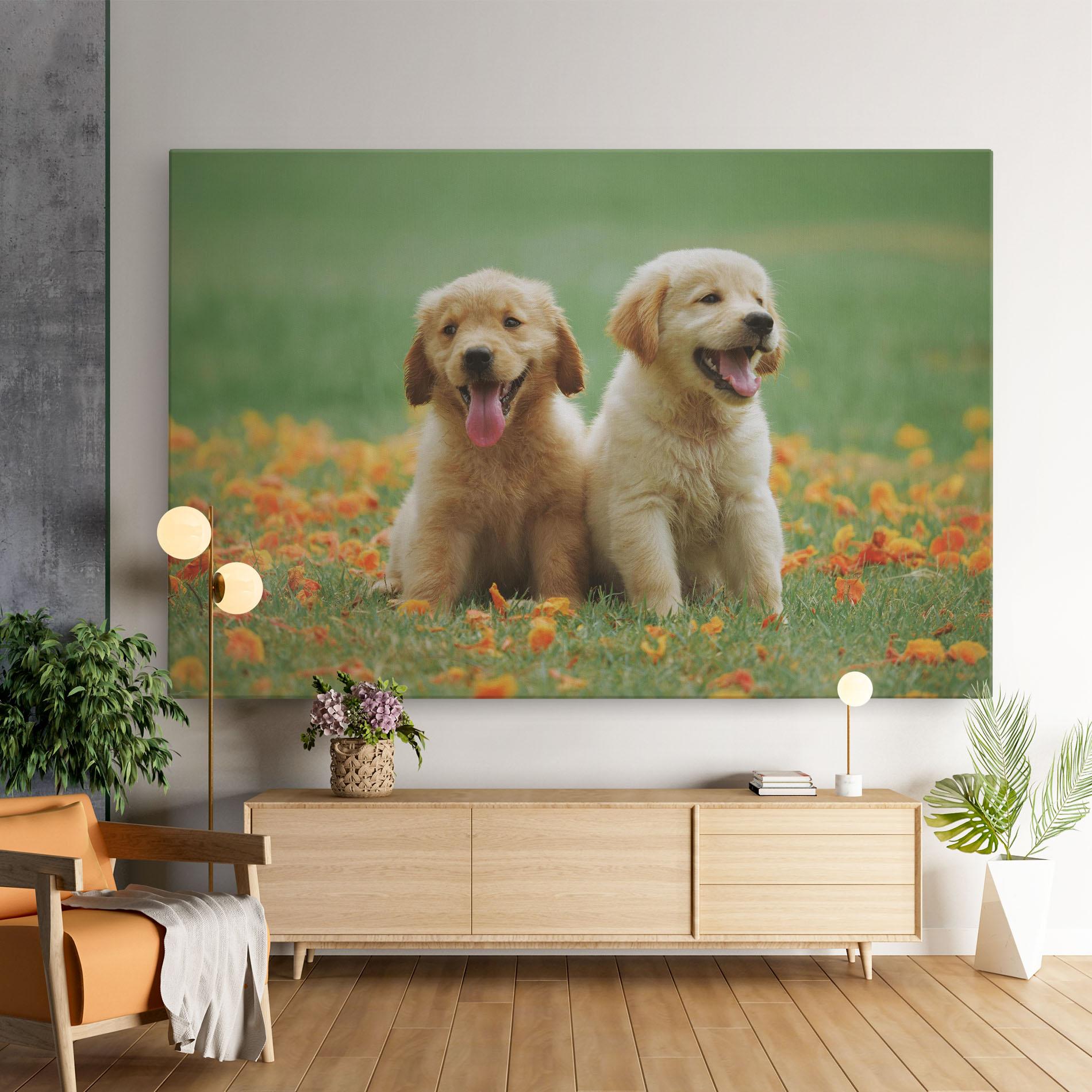 Tablou Canvas Happy Dogs mockup 9