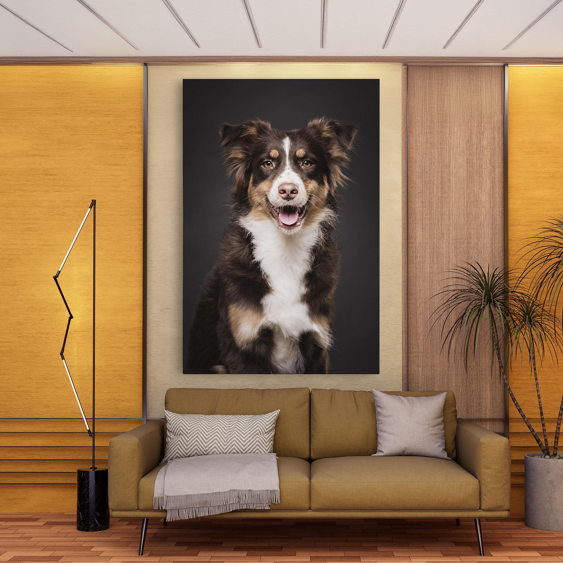 Tablou Canvas Cute Dog Sitting mockup 9