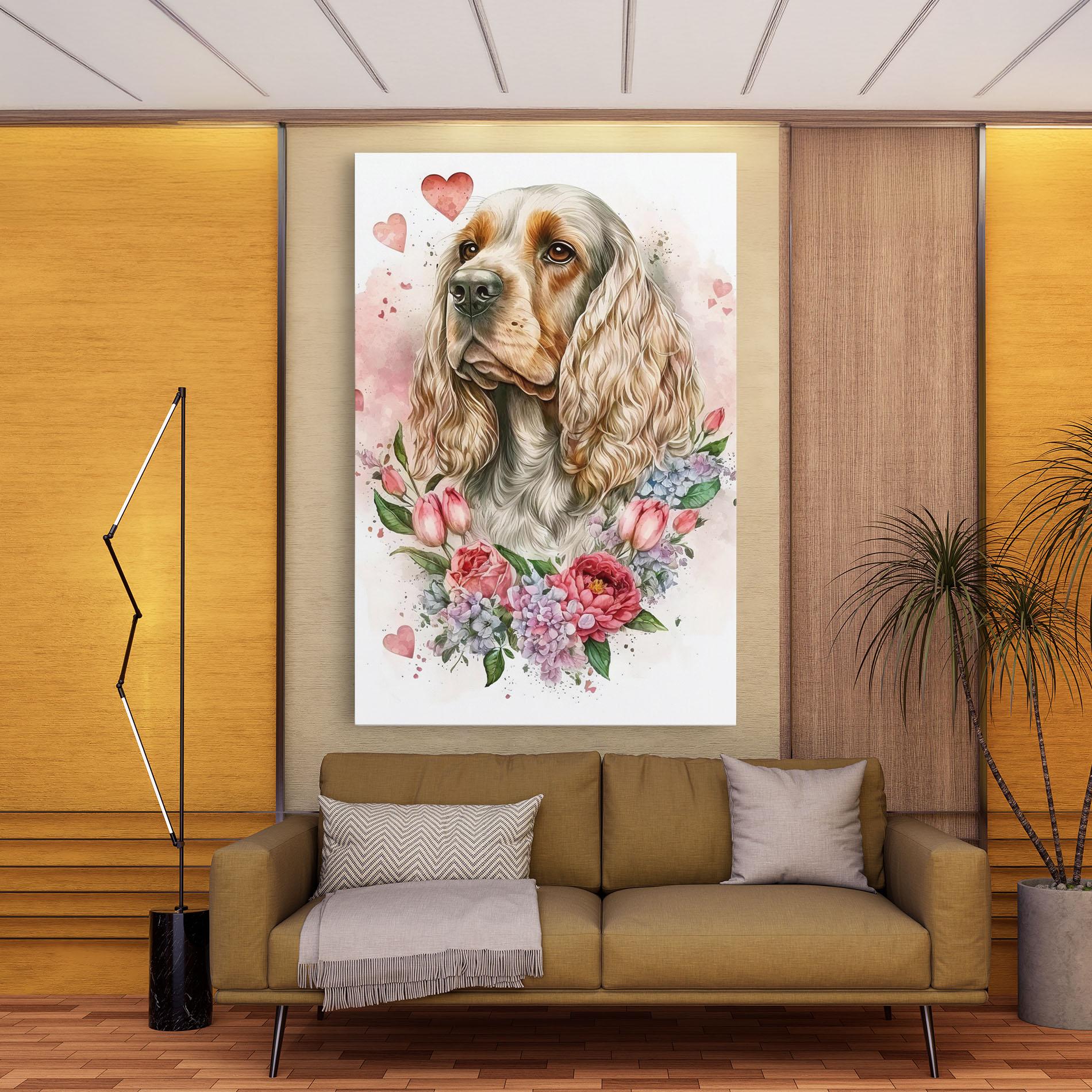 Tablou Canvas Cute Little Cocker mockup 9