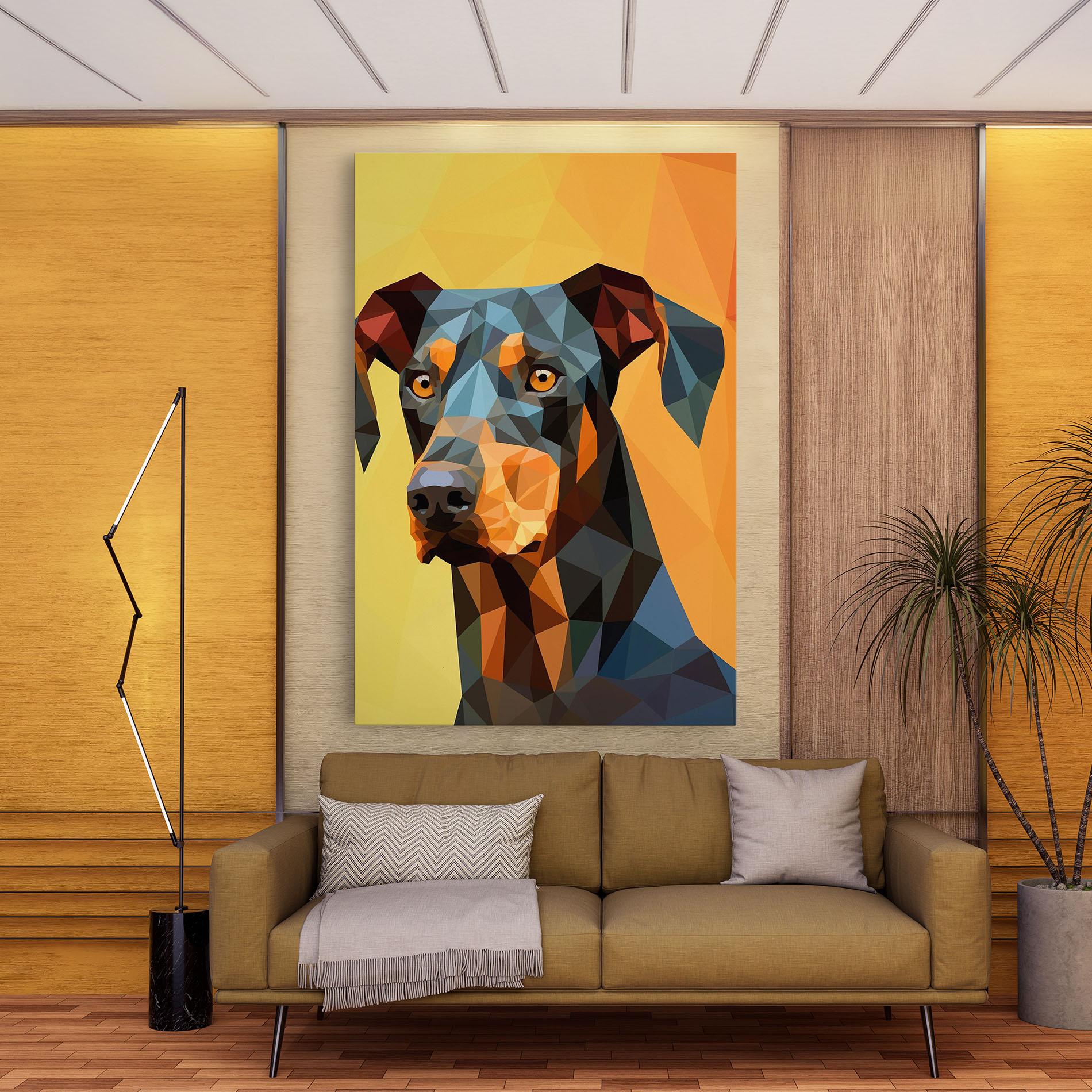 Tablou Canvas Digital Art Dog mockup 9