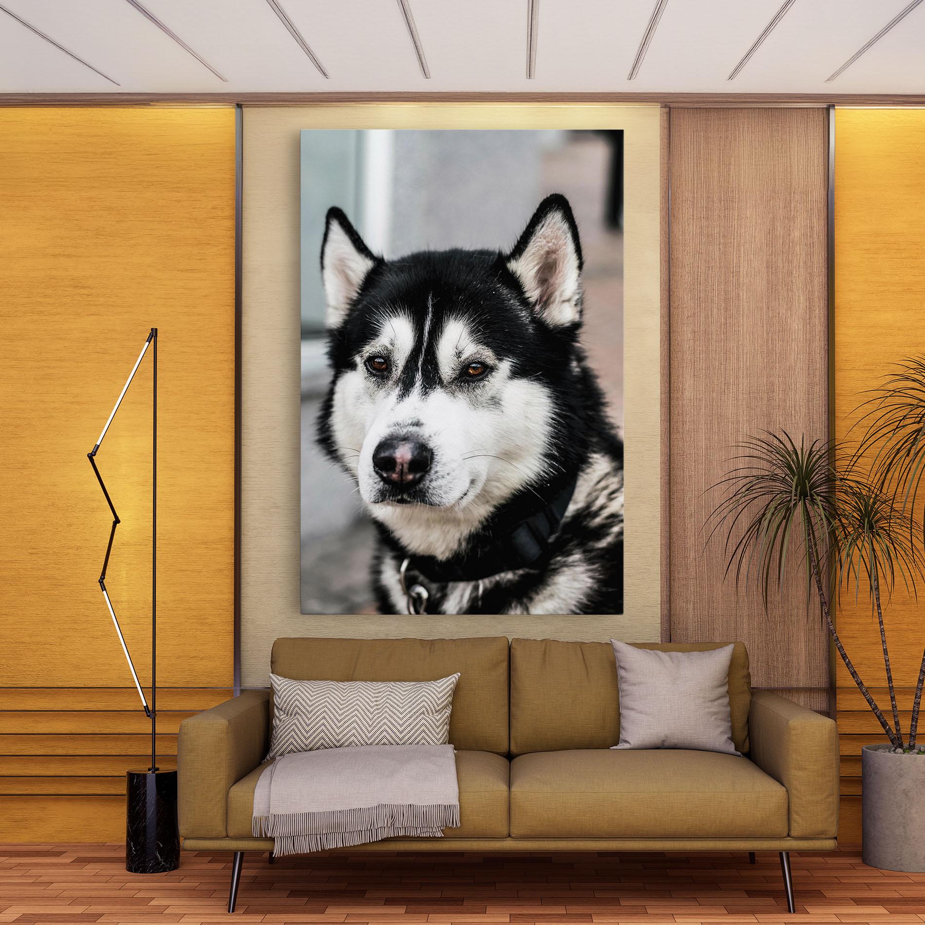 Tablou Canvas Husky Dog mockup 9