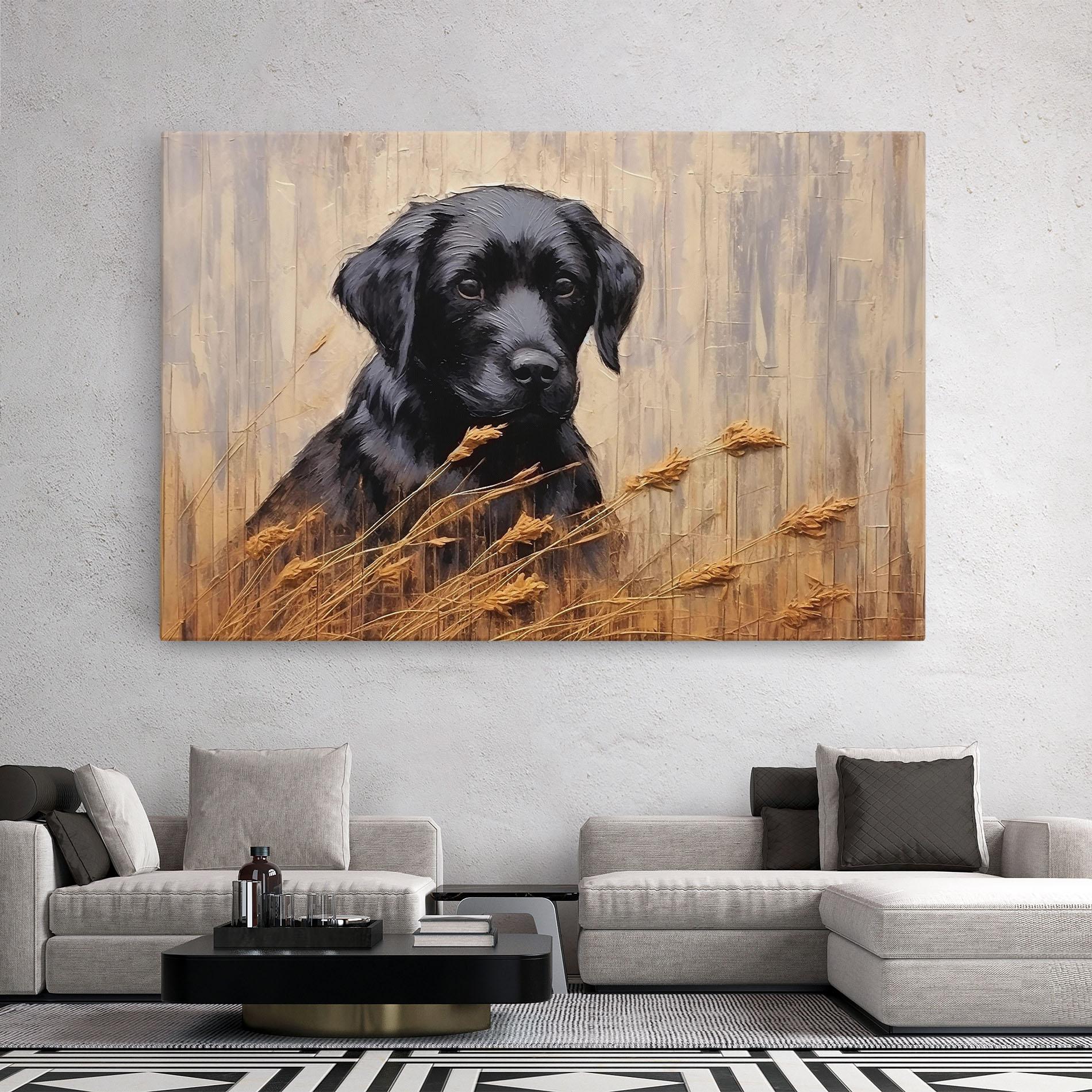 Tablou Canvas Black Dog Art mockup 2