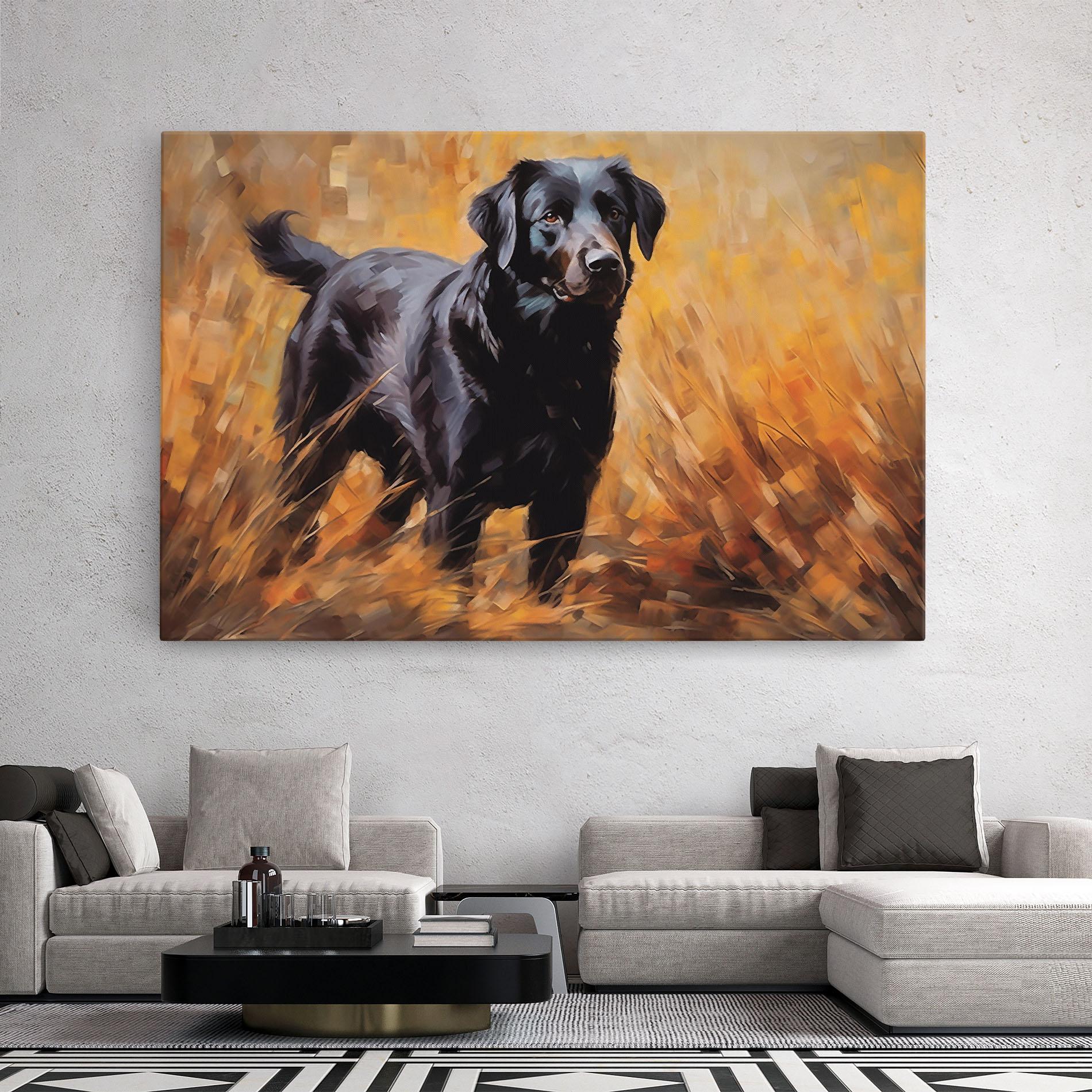 Tablou Canvas Black Pretty Dog mockup 2