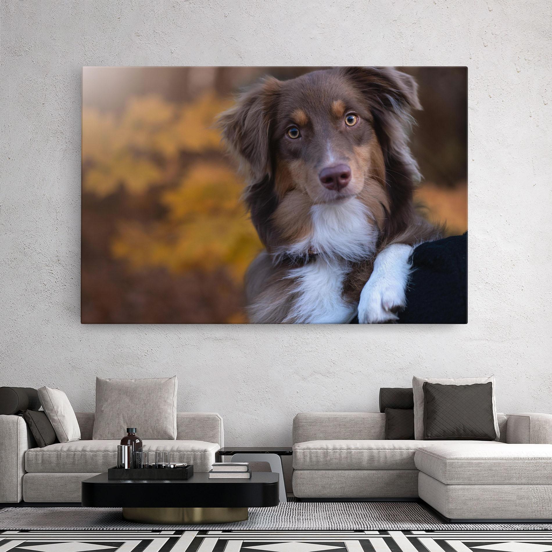 Tablou Canvas Coffee Brown Dog mockup 2