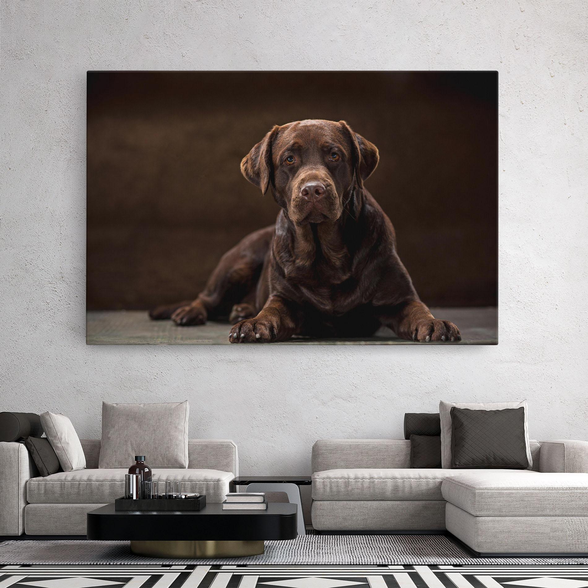 Tablou Canvas Cute Brown Labrador mockup 2