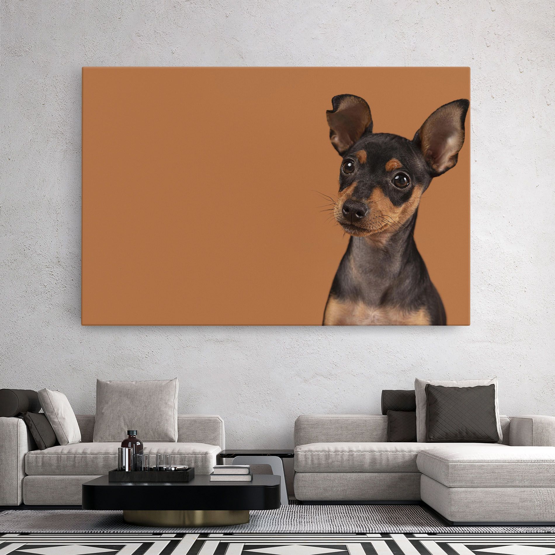 Cute Dog Portrait mockup 2