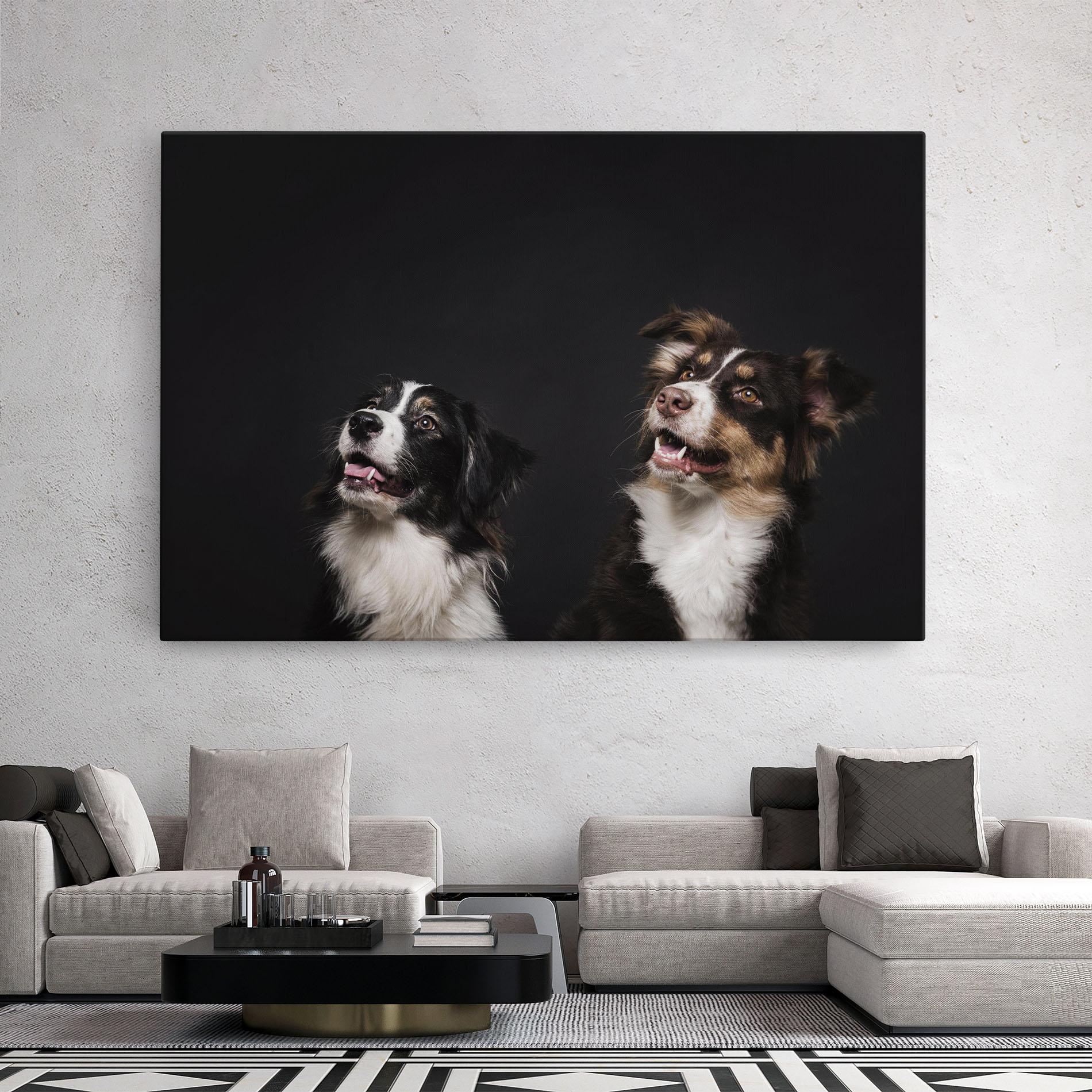 Tablou Canvas Cute Dogs Standing mockup 2