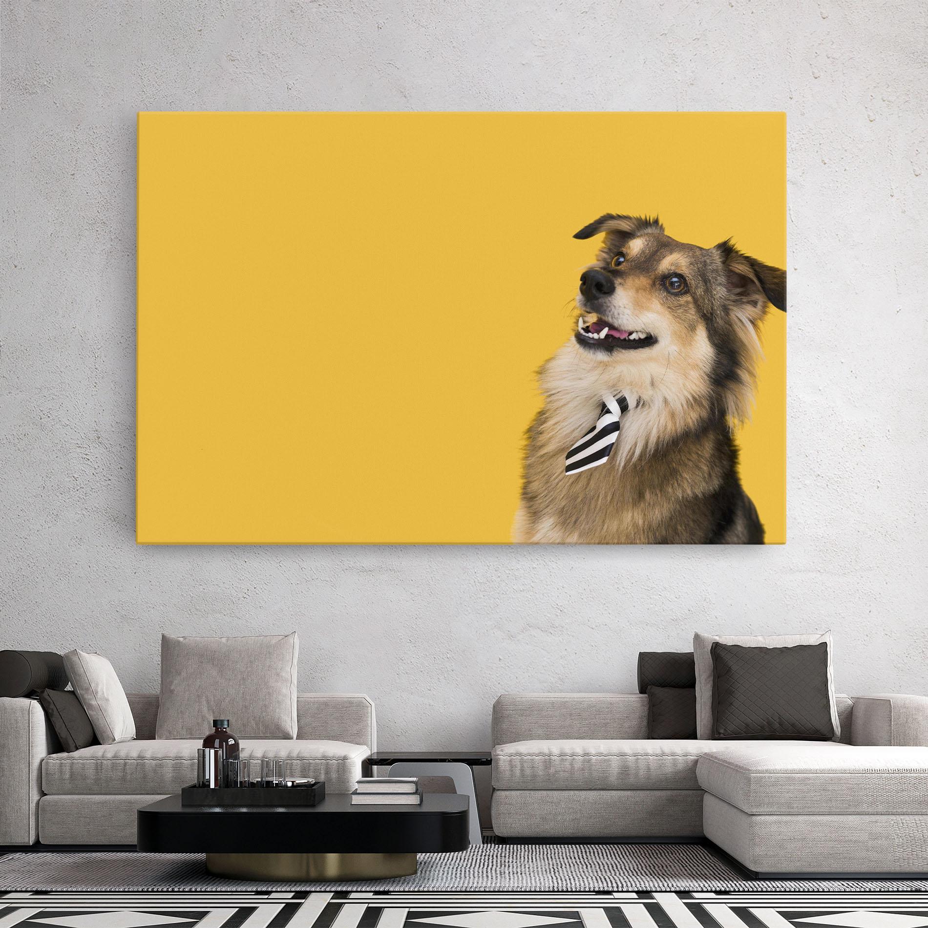 Tablou Canvas Cute Smiling Dog mockup 2