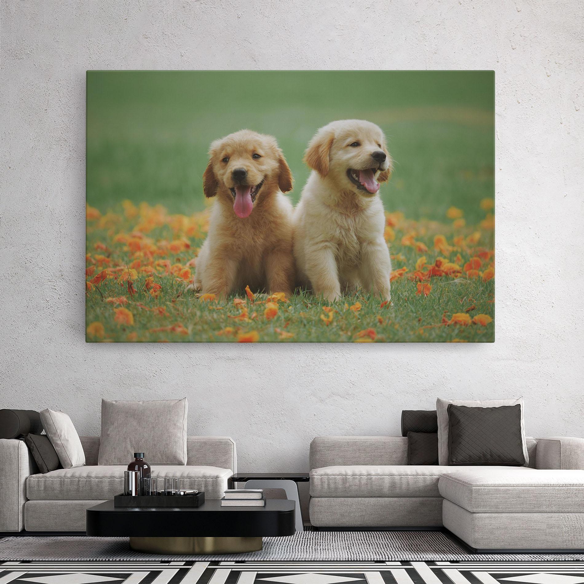 Tablou Canvas Happy Dogs mockup 2