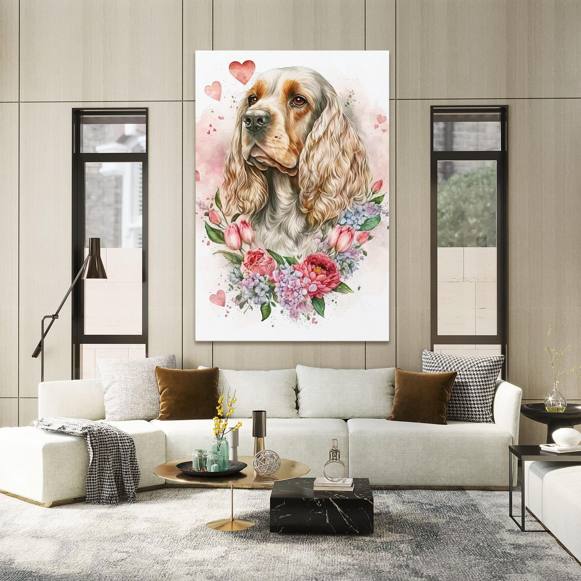 Tablou Canvas Cute Little Cocker mockup 2