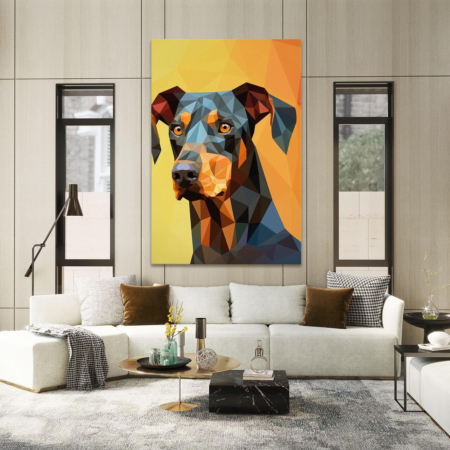 Tablou Canvas Digital Art Dog mockup 2