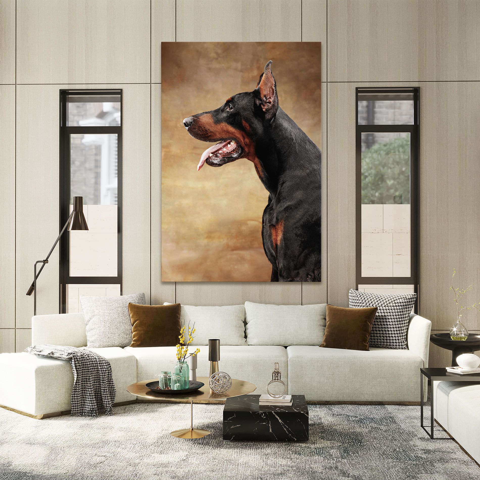 Doberman Pinscher mockup 2