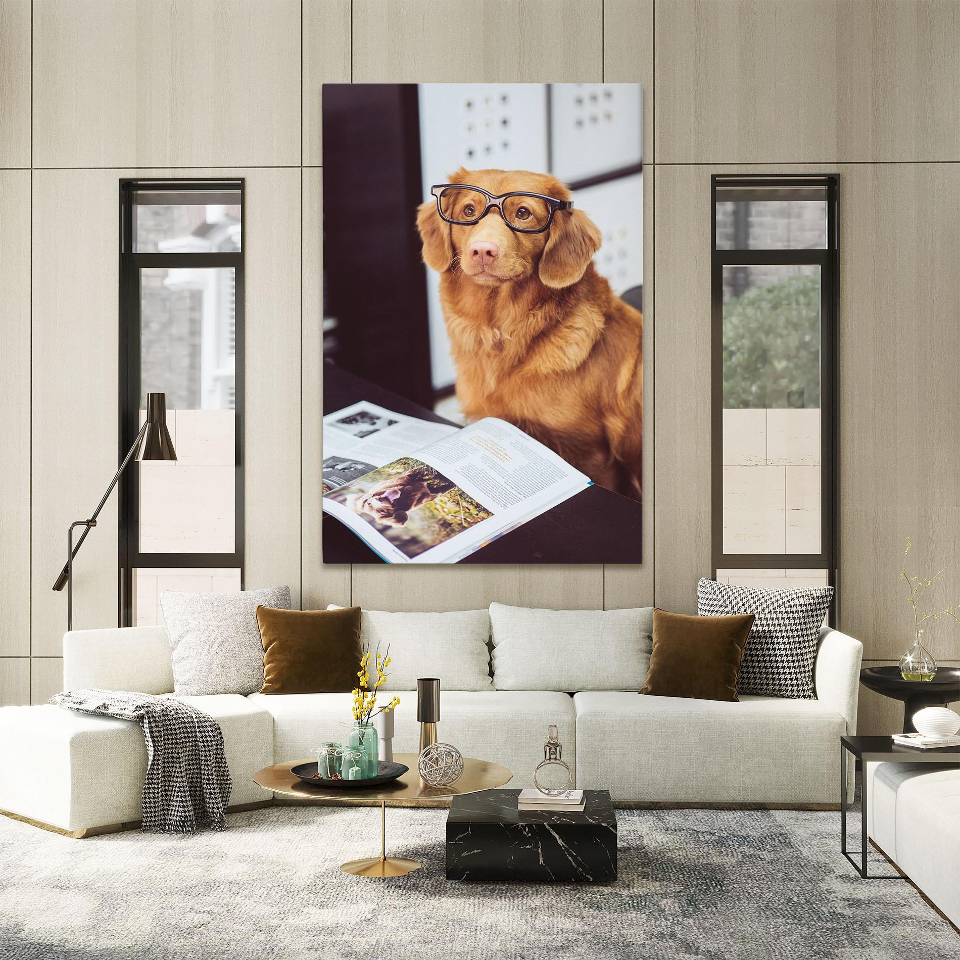 Tablou Canvas Learning Dog mockup 2