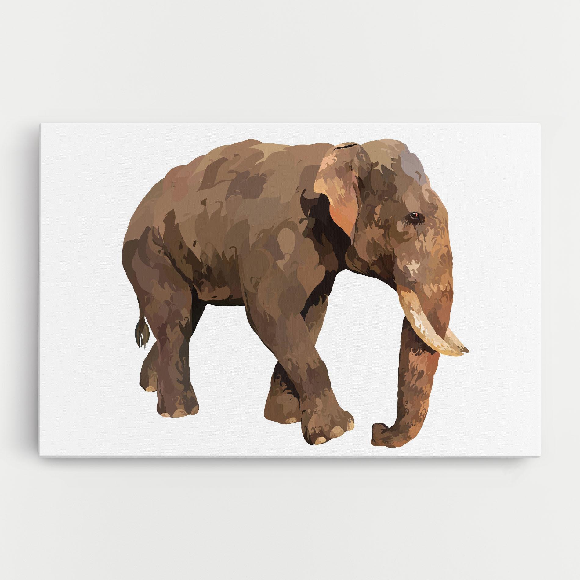 Tablou Canvas Brown Elephant mockup 0