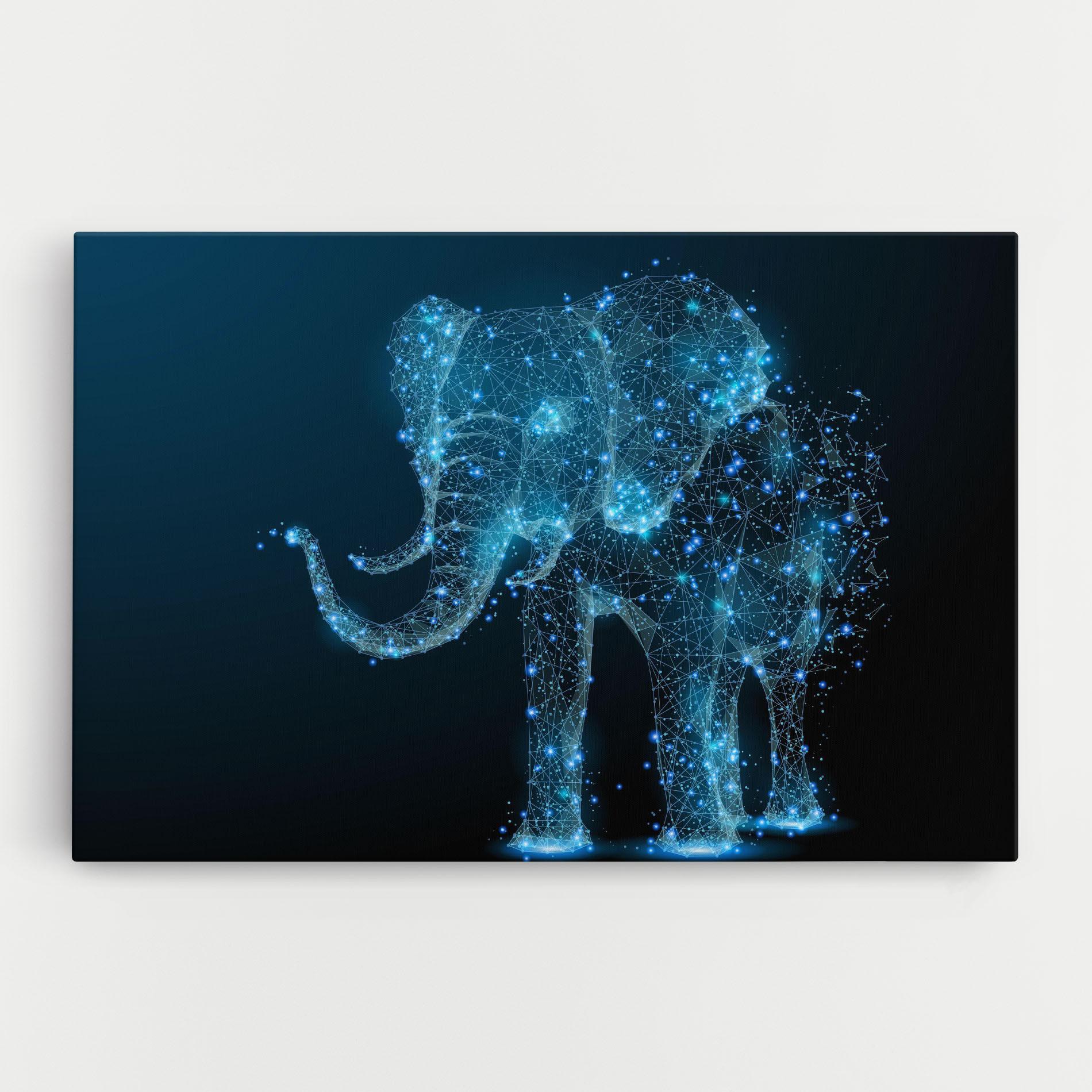 Tablou Canvas Digital Elephant mockup 0