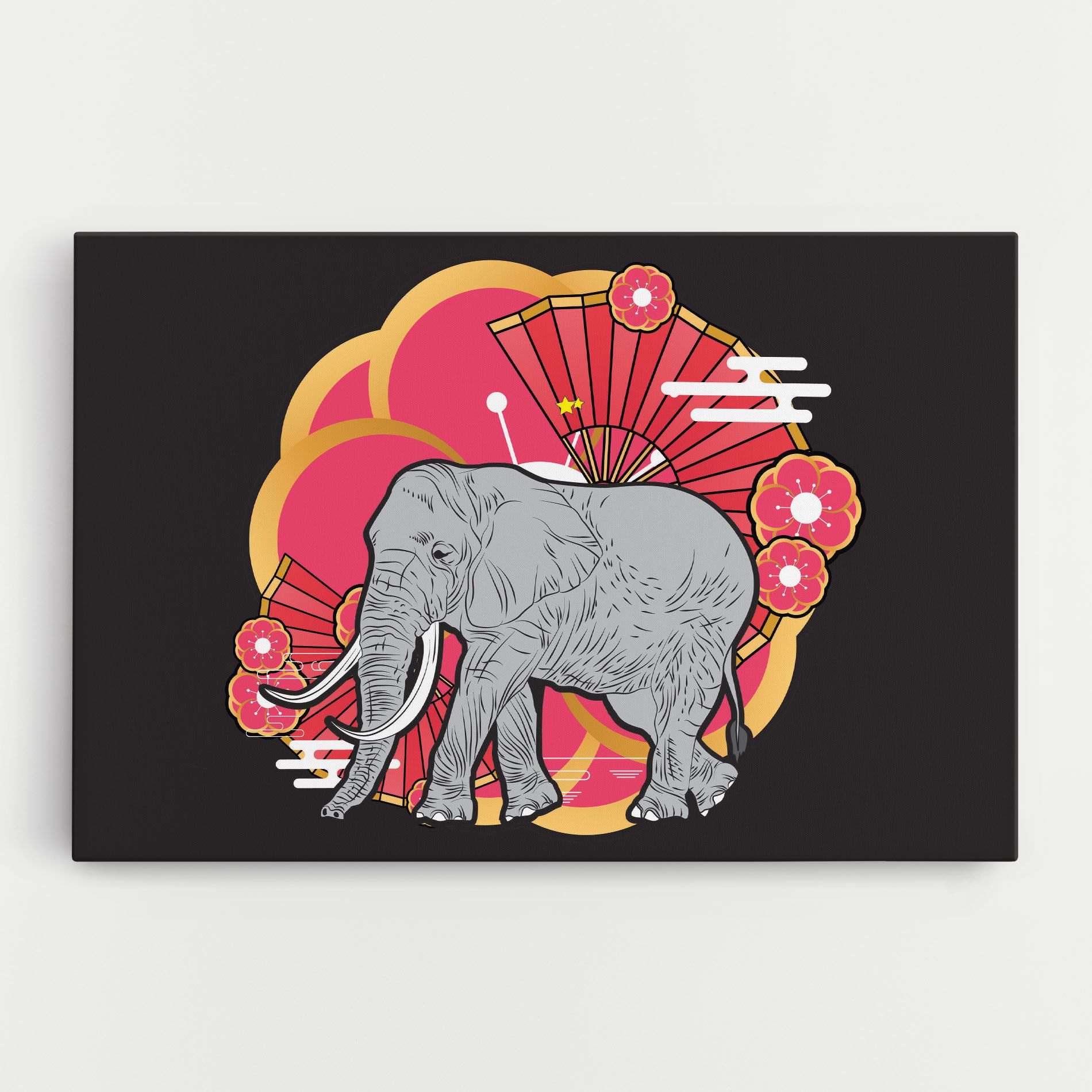 Elephant On Pink mockup 0