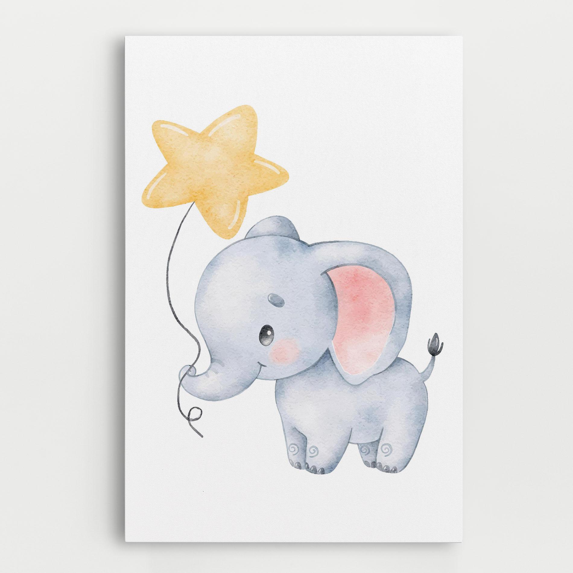 Tablou Canvas Baby Elephant Kids mockup 0