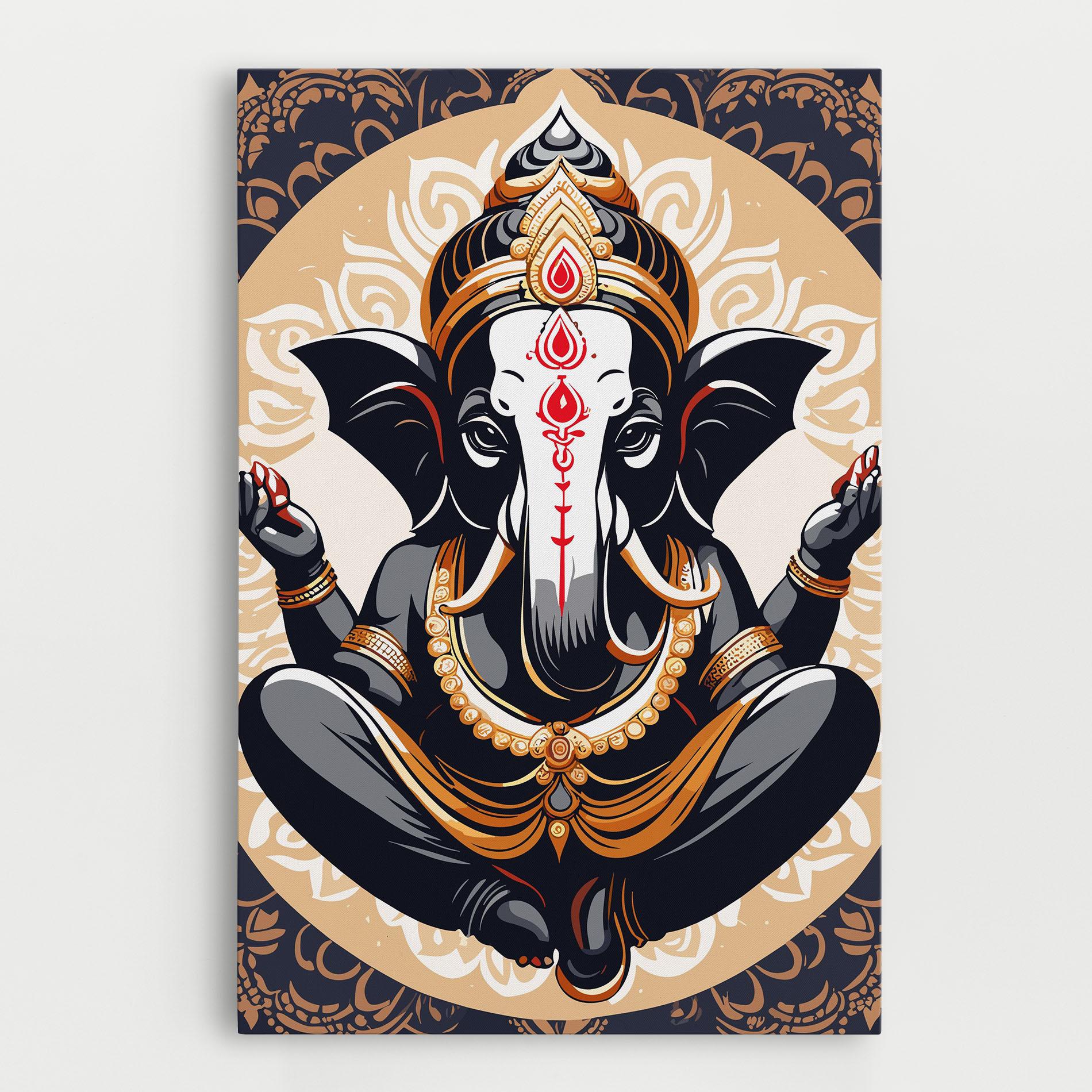 Tablou Canvas Elefant Color Mix mockup 0