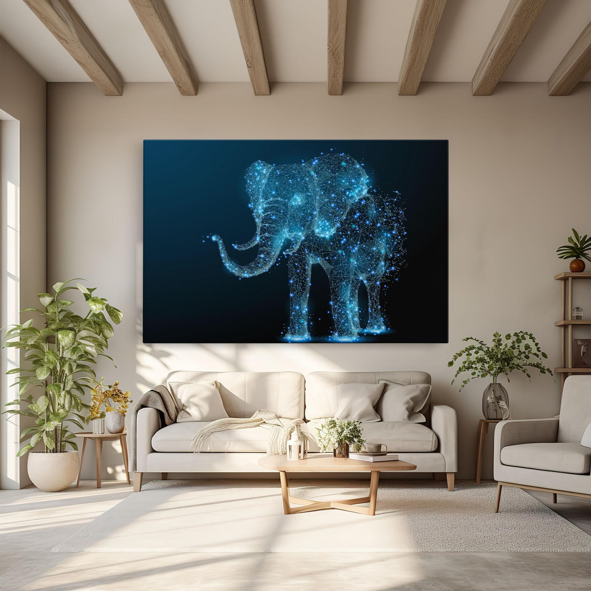 Tablou Canvas Digital Elephant mockup 6