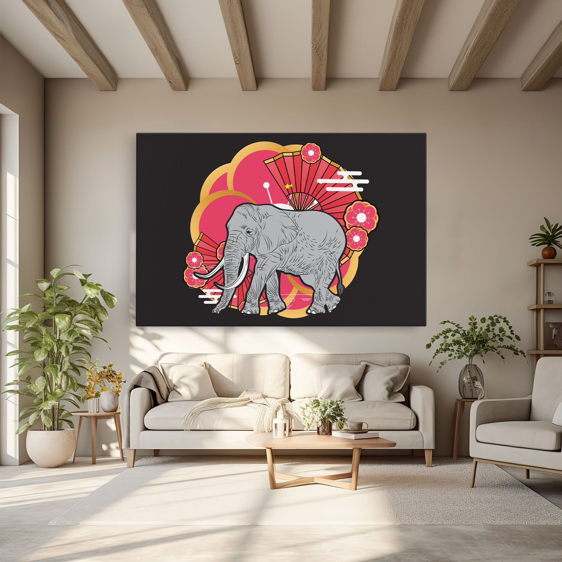 Elephant On Pink mockup 6