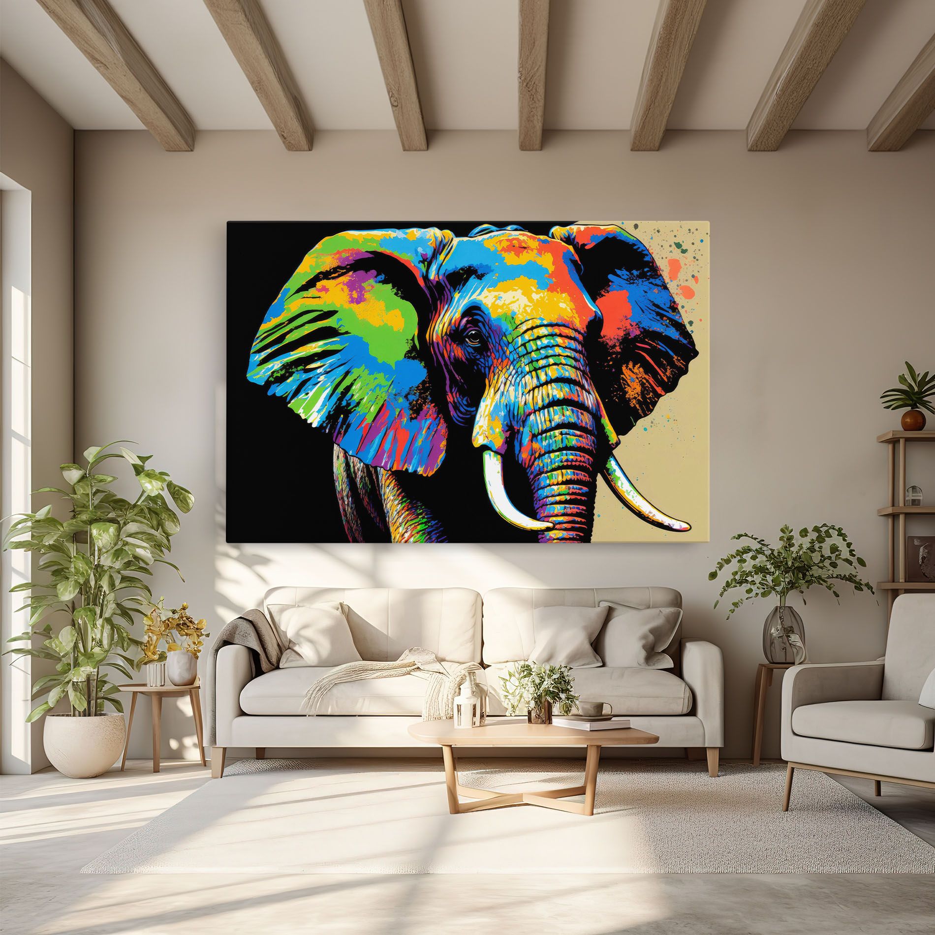 Elephant Portrait mockup 6