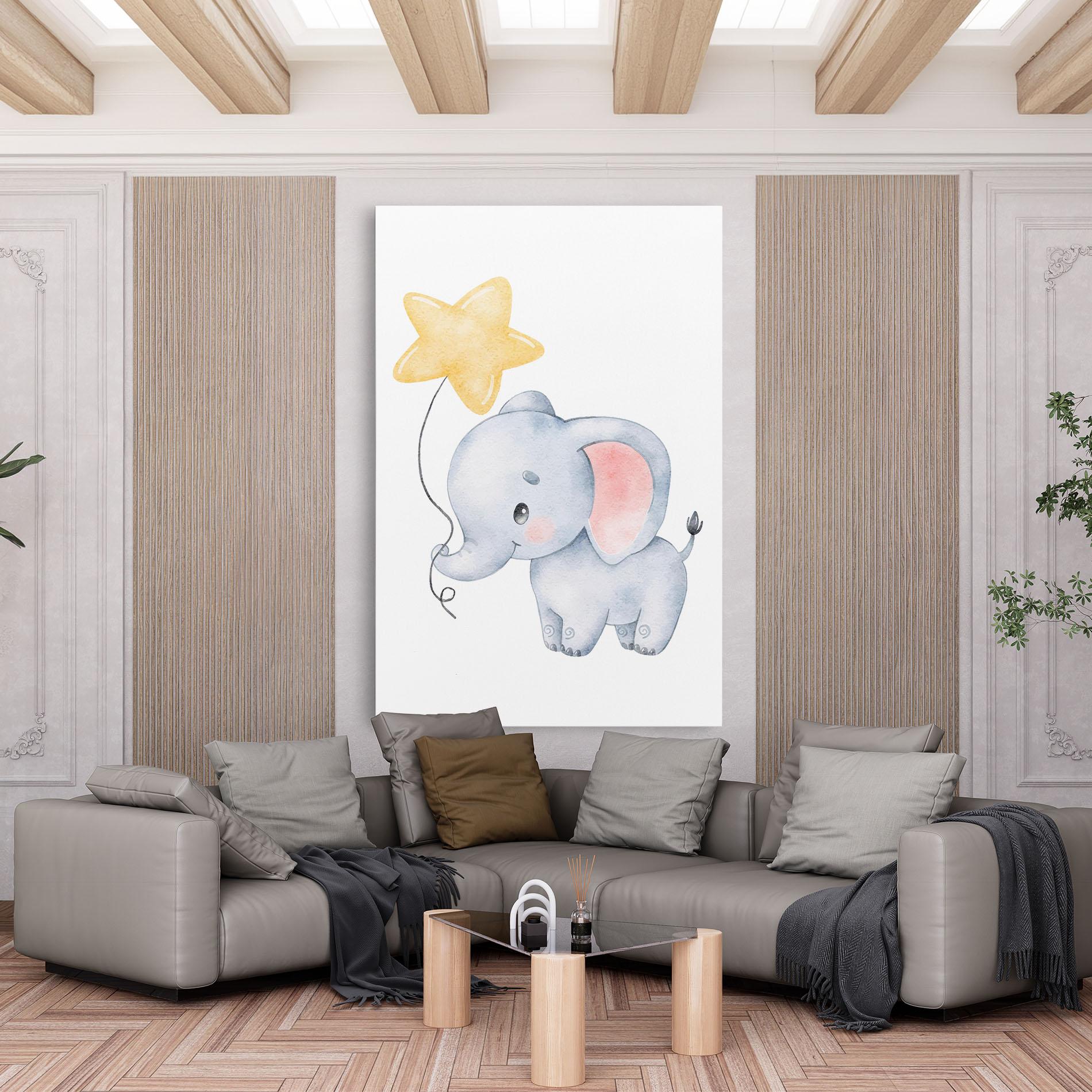Tablou Canvas Baby Elephant Kids mockup 6