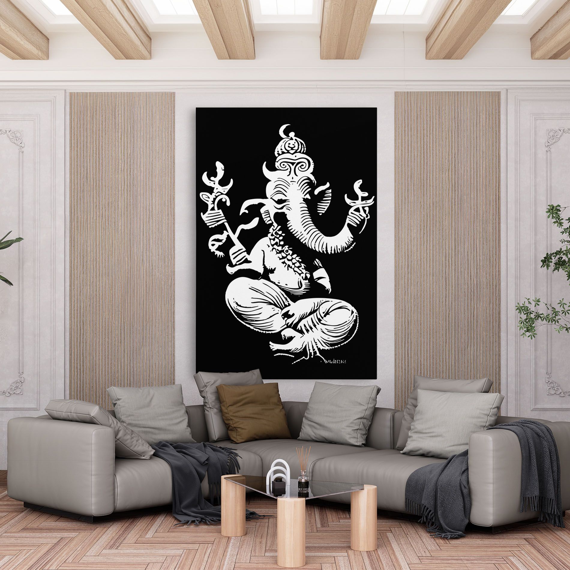 Black And White Ganesha mockup 6