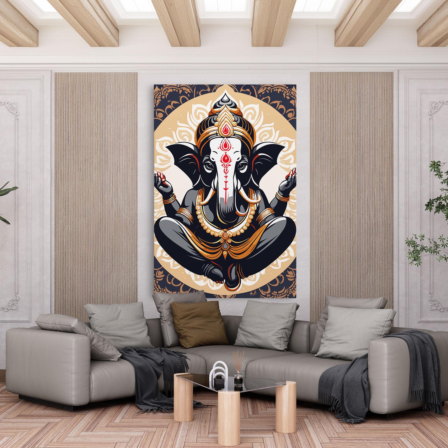 Tablou Canvas Elefant Color Mix mockup 6