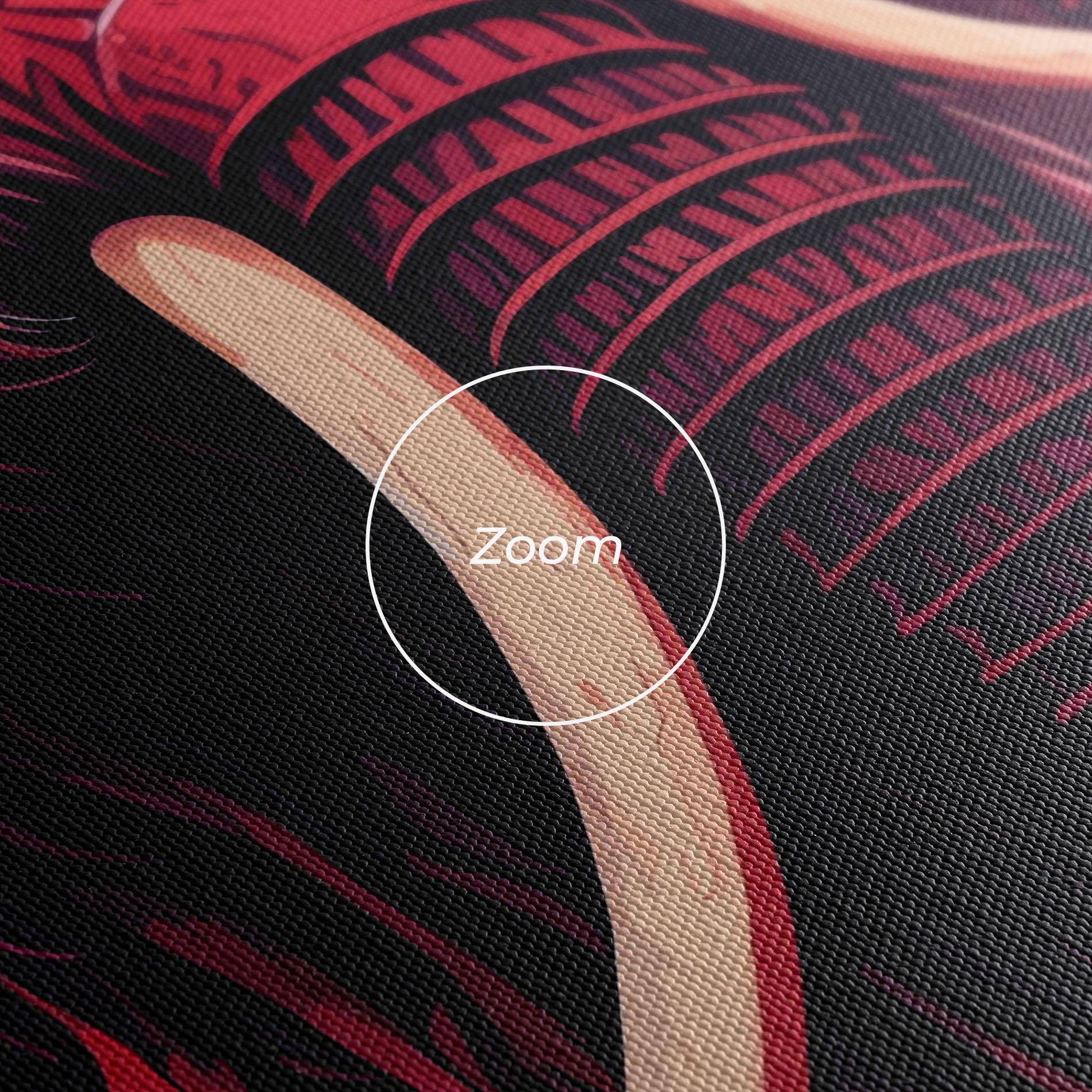 Tablou Canvas Blue Red Elephant mockup 3